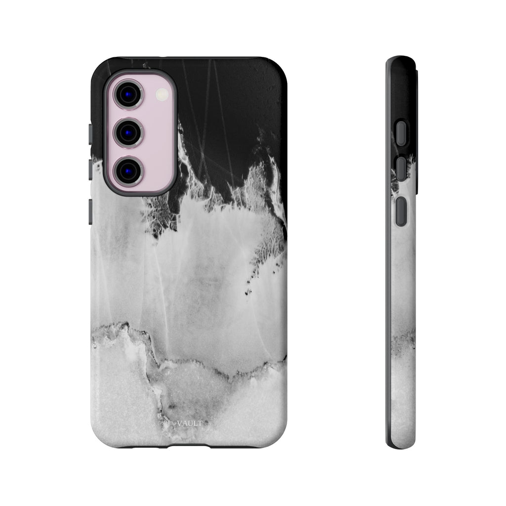 Marble Ink Tough Case — Black & White Abstract Phone Cover