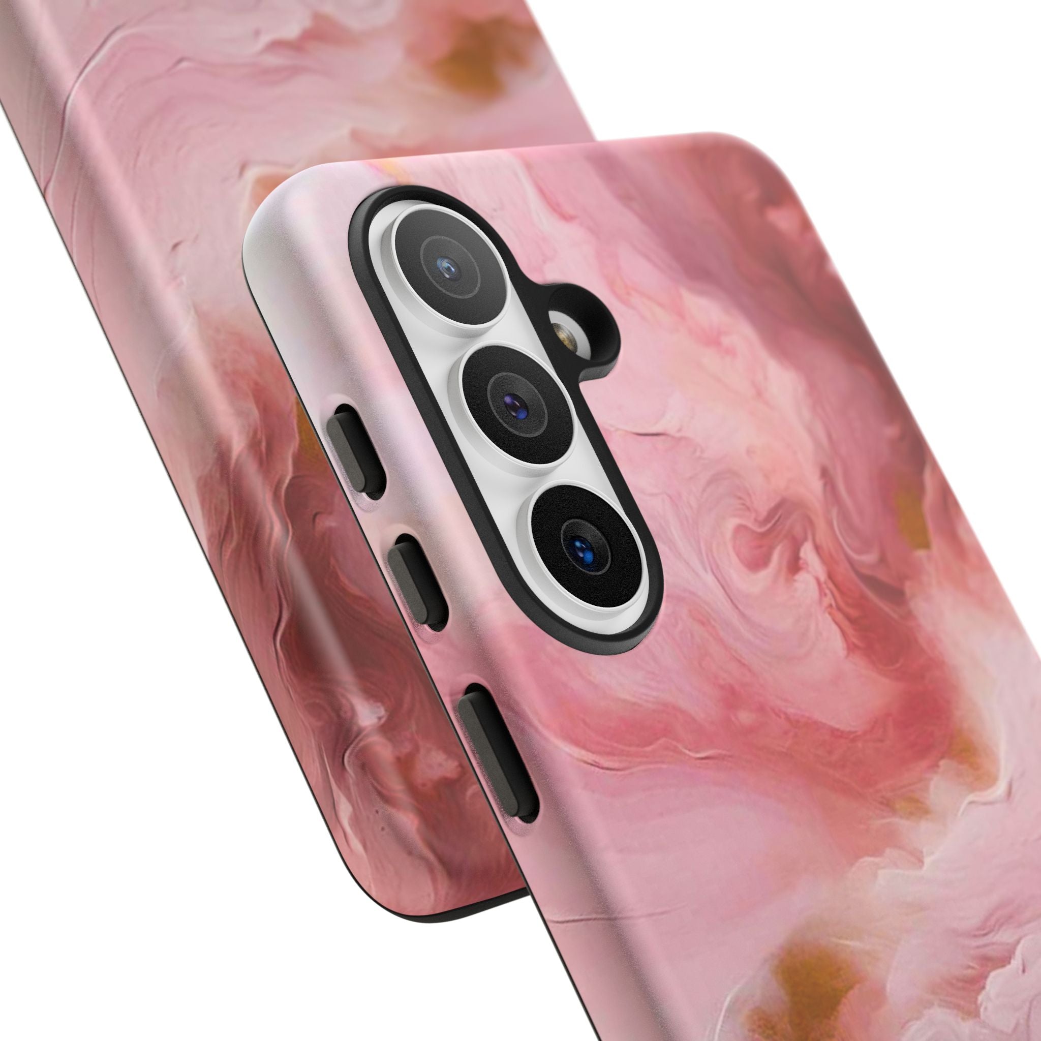 Pink Marble Tough Phone Case — Protective Artistic Phone Cover