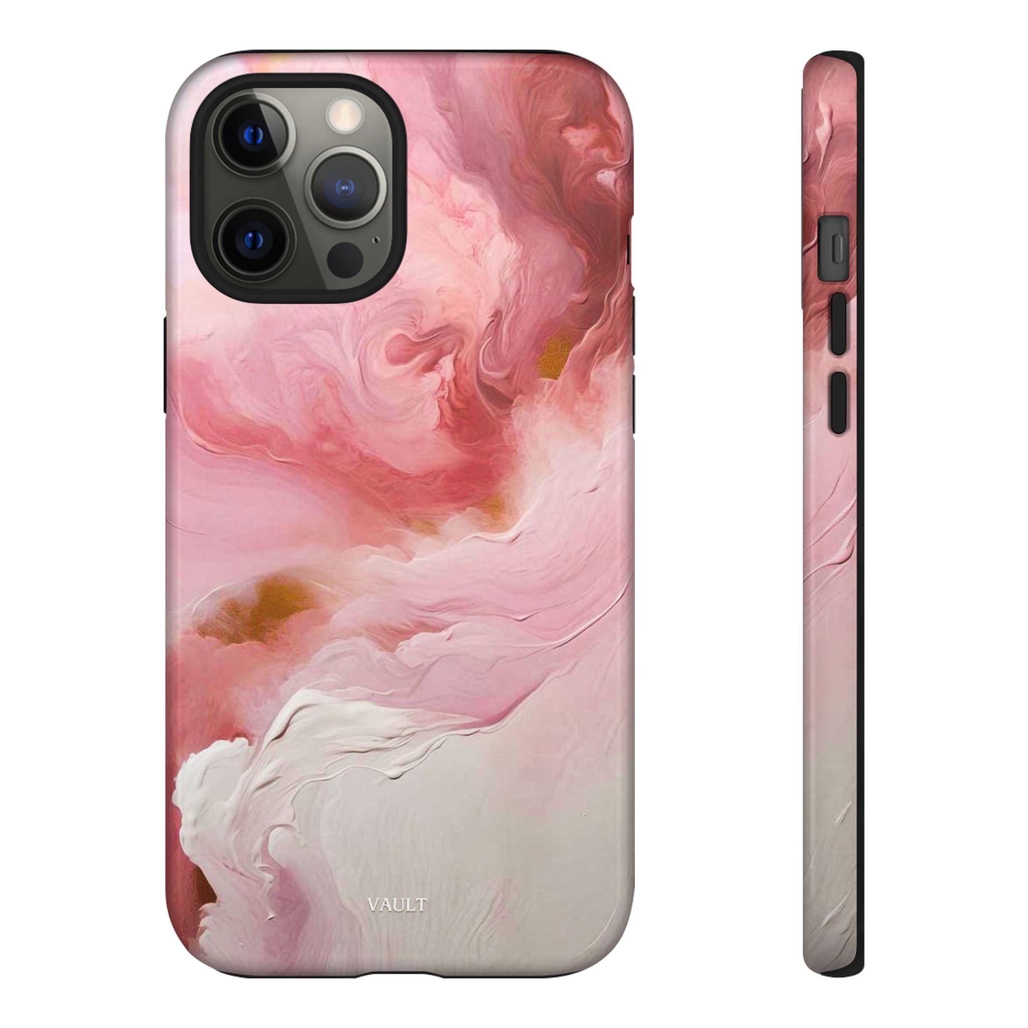 Pink Marble Tough Phone Case — Protective Artistic Phone Cover