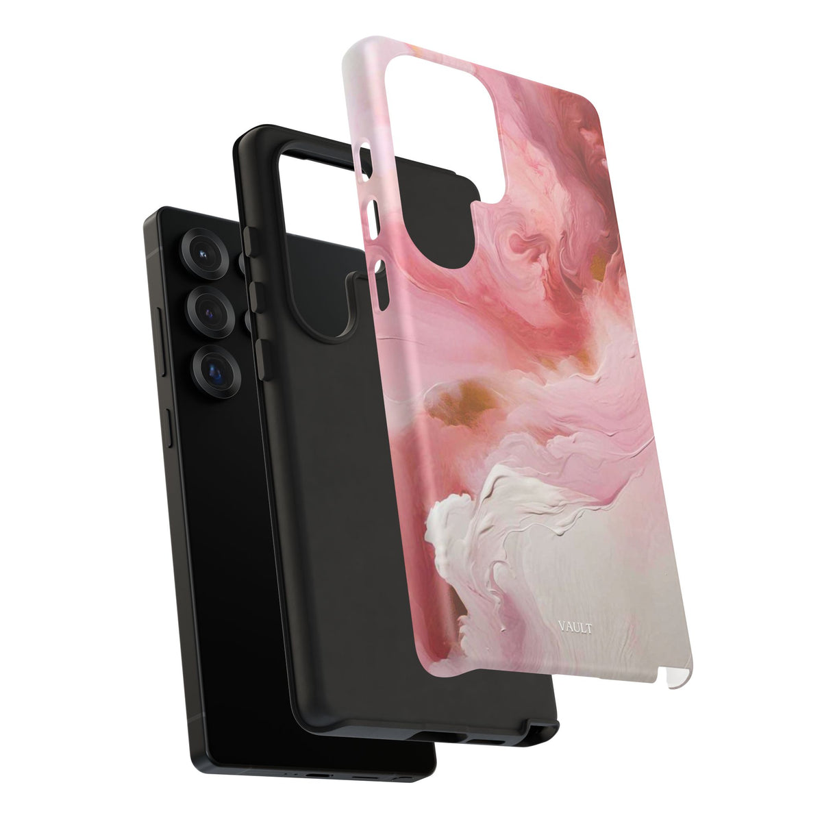 Pink Marble Tough Phone Case — Protective Artistic Phone Cover