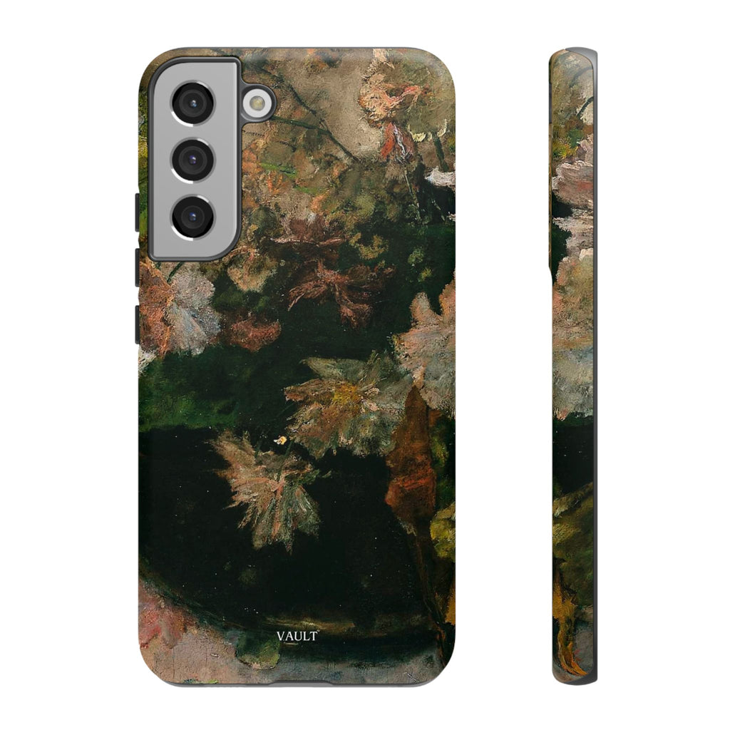 Floral Painterly Tough Phone Case — Vintage Autumn Leaves Phone Cover