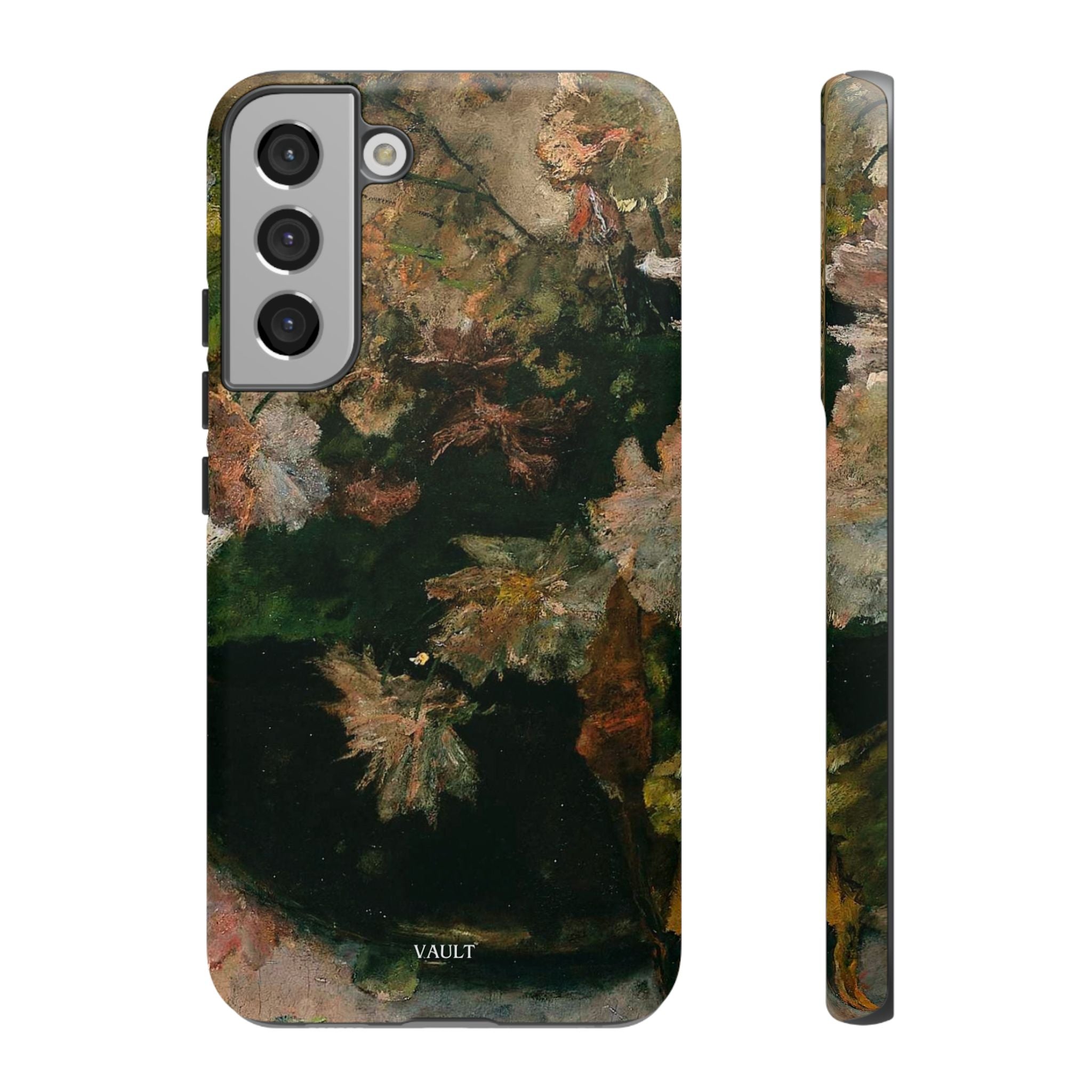Floral Painterly Tough Phone Case — Vintage Autumn Leaves Phone Cover