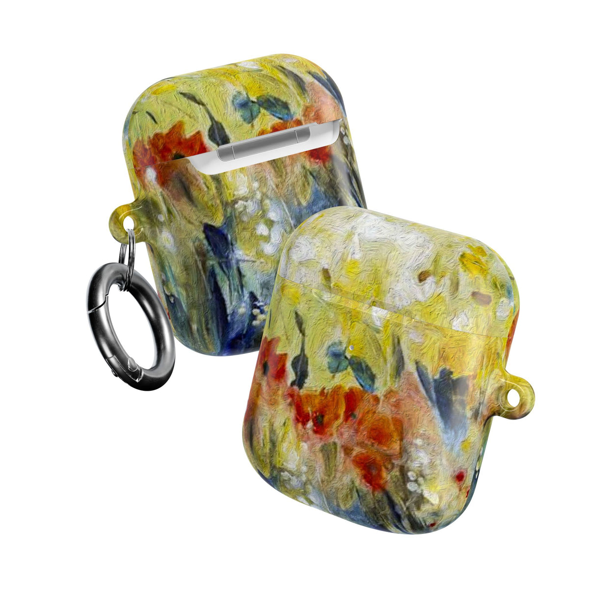 Floral Watercolor AirPod Case — Abstract Garden Protective Cover