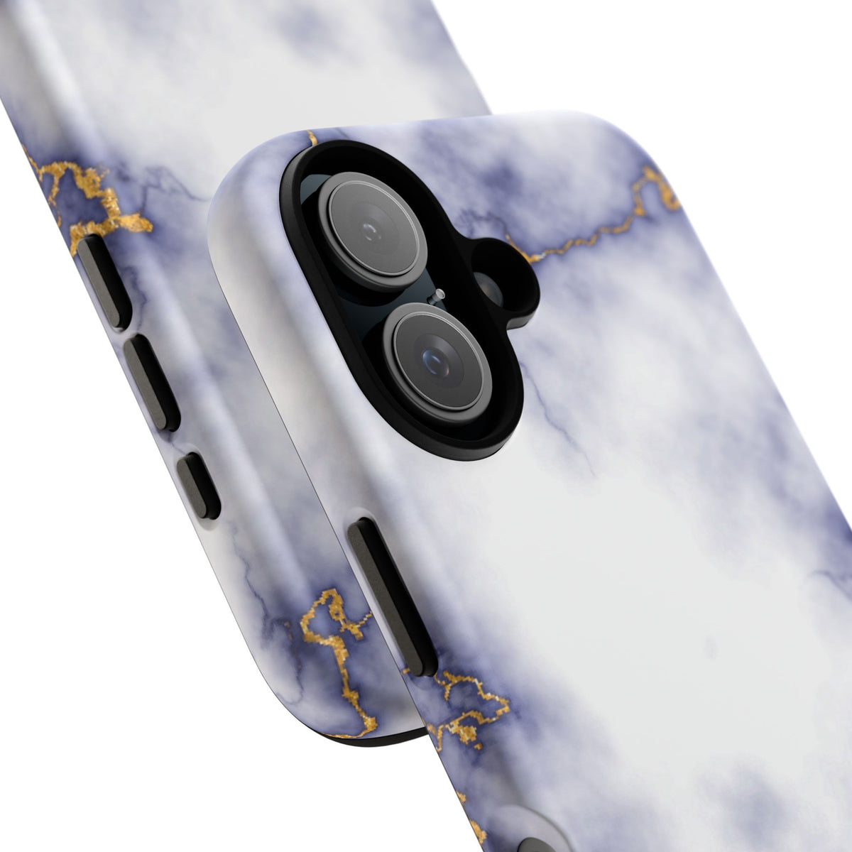 Purple Marble Tough Phone Case with Gold Veins
