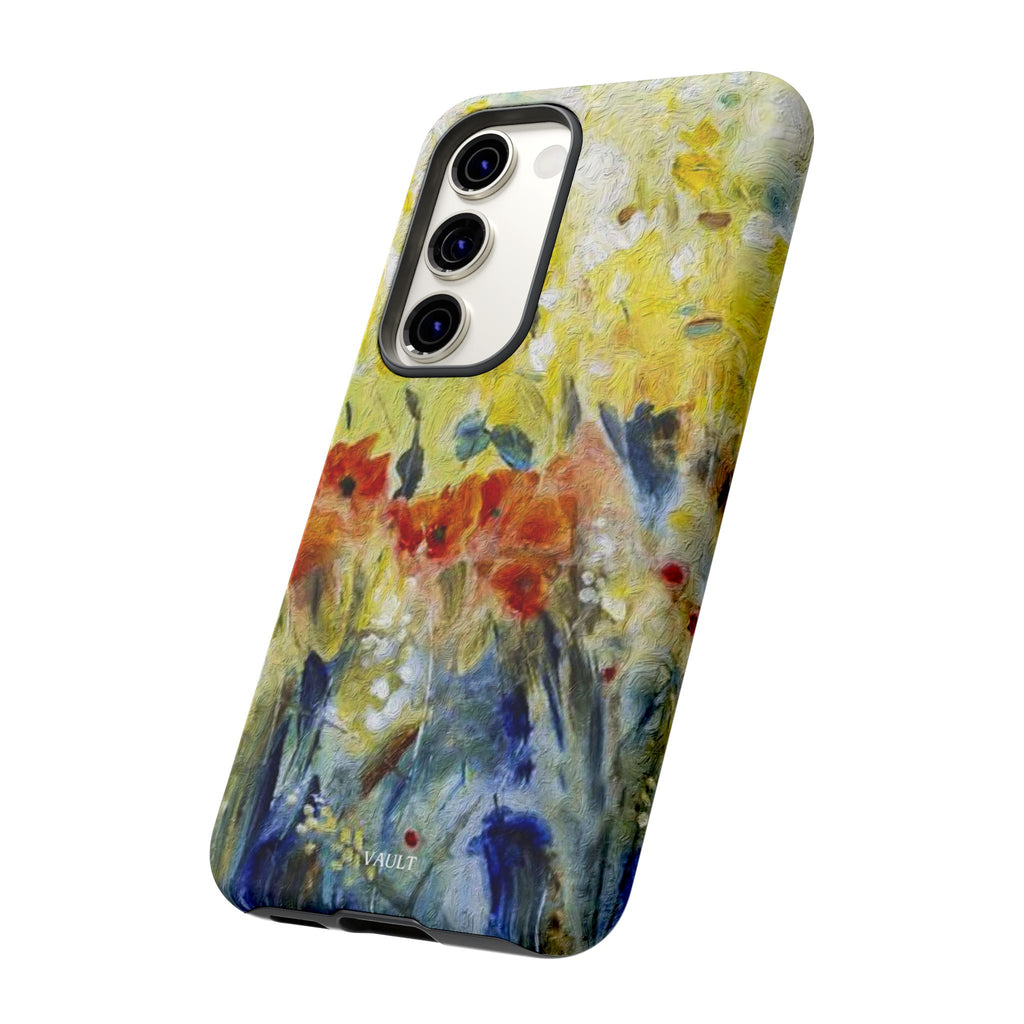 Floral Watercolor Phone Case — Yellow Garden Tough Cases