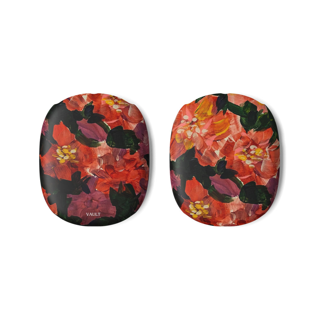 Floral Red Watercolor AirPod Max Cases