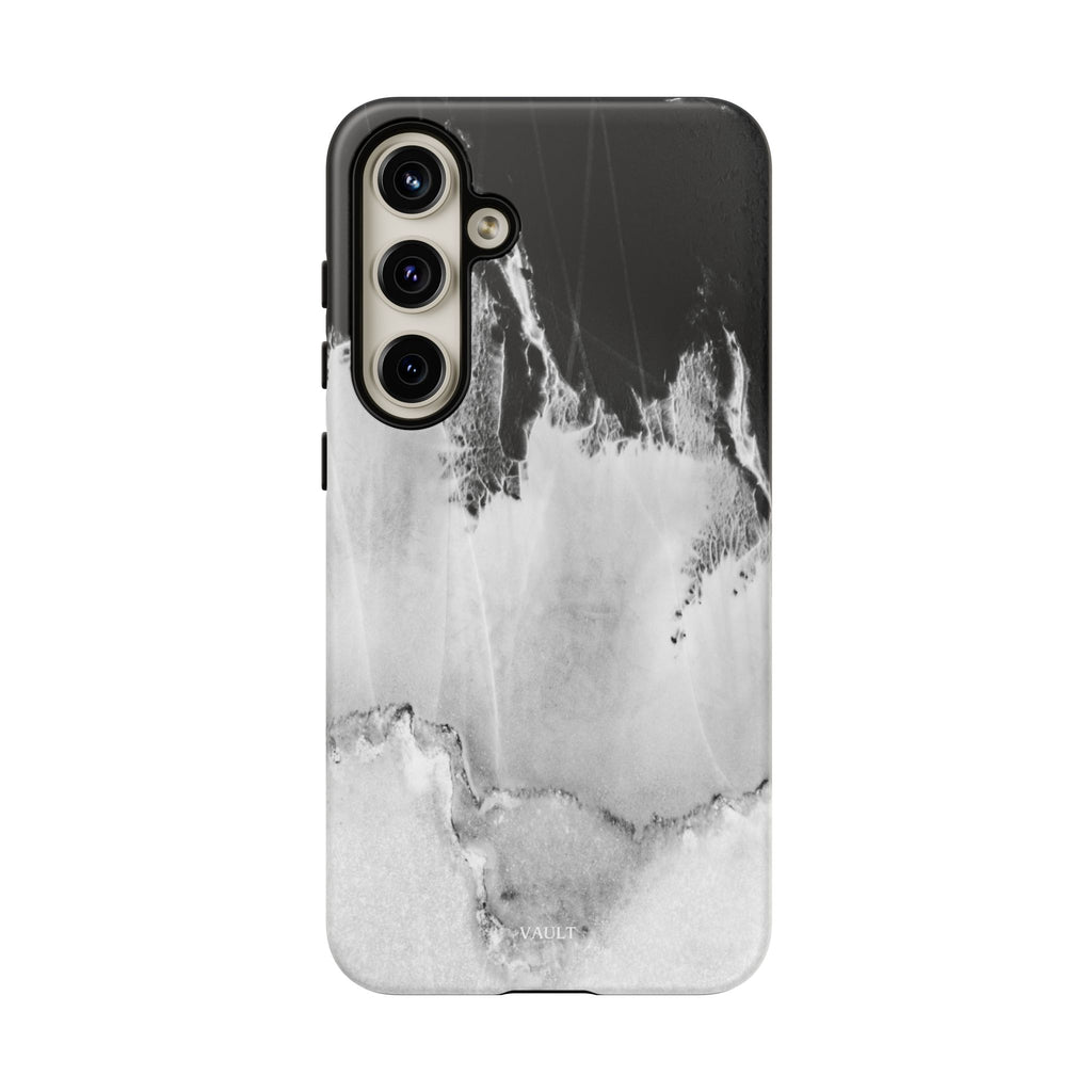Marble Ink Tough Case — Black & White Abstract Phone Cover