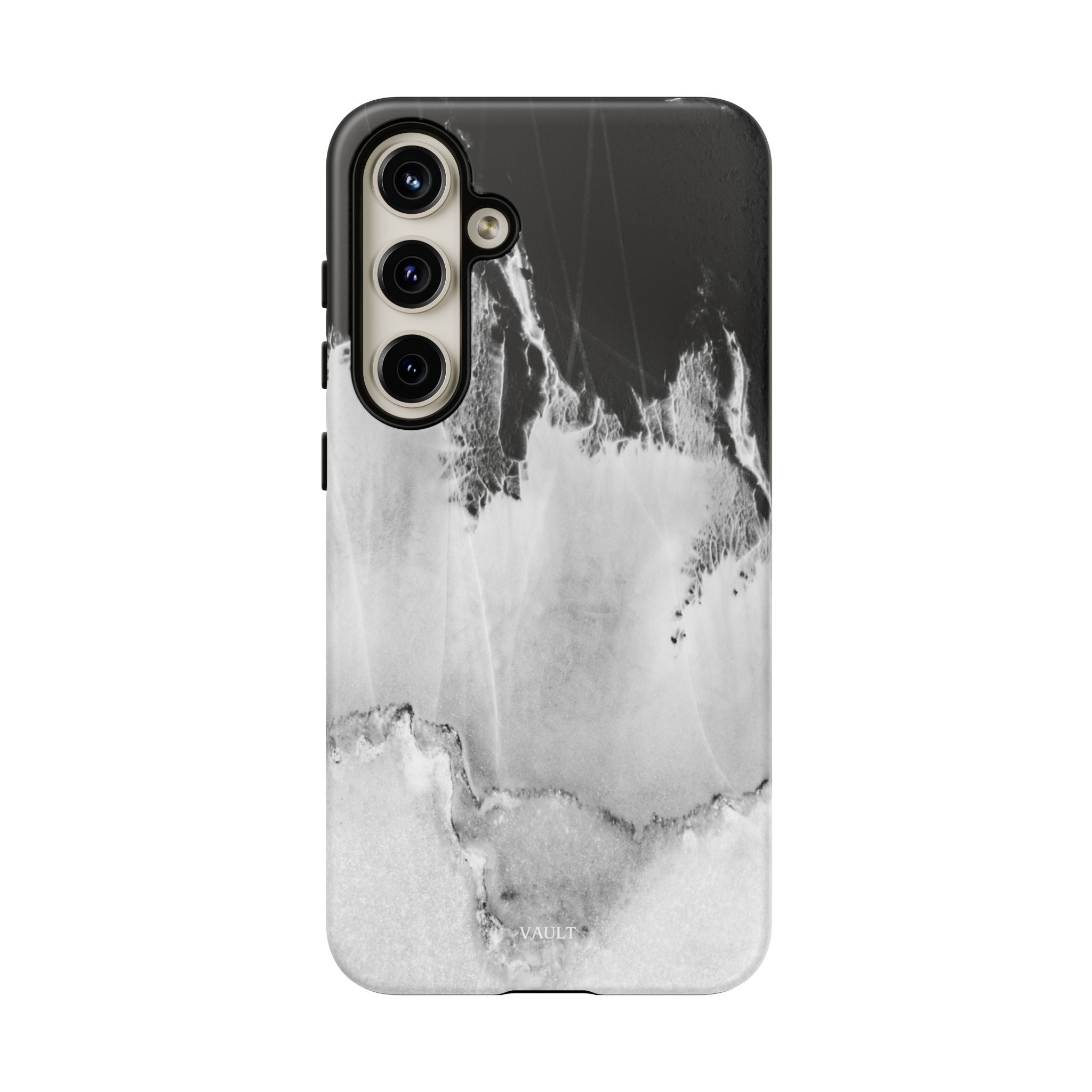 Marble Ink Tough Case — Black & White Abstract Phone Cover