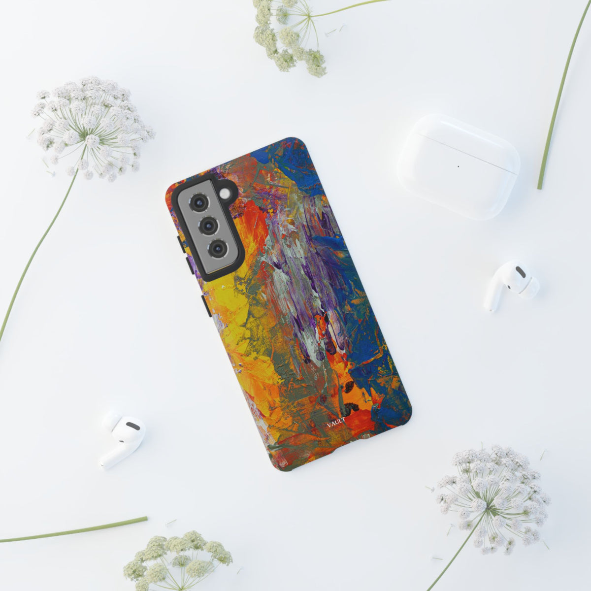 Abstract Color Splash Phone Case — Vibrant Artistic Protective Cover