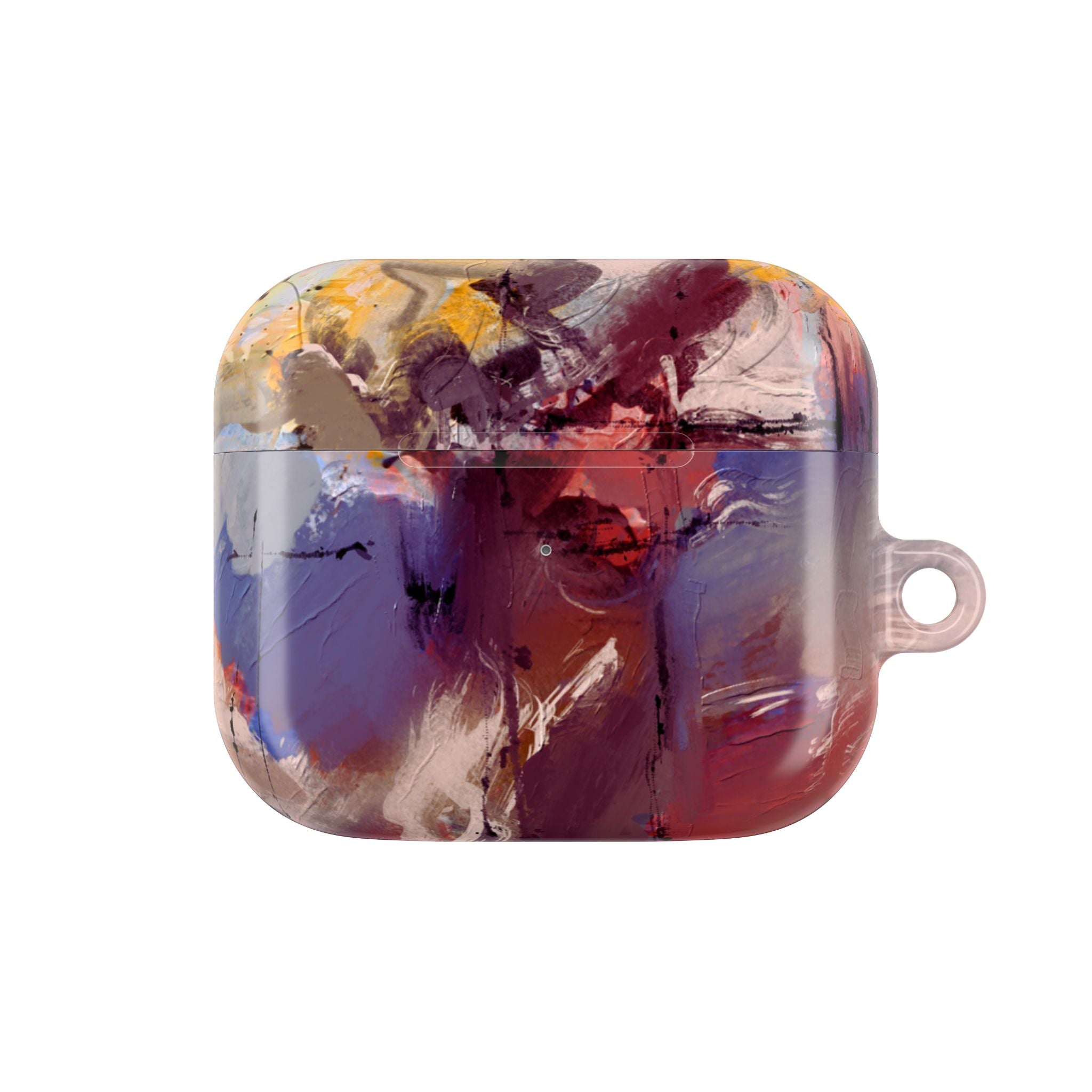 Abstract Paint Splash AirPod Case — Colorful Artistic Protective Cover