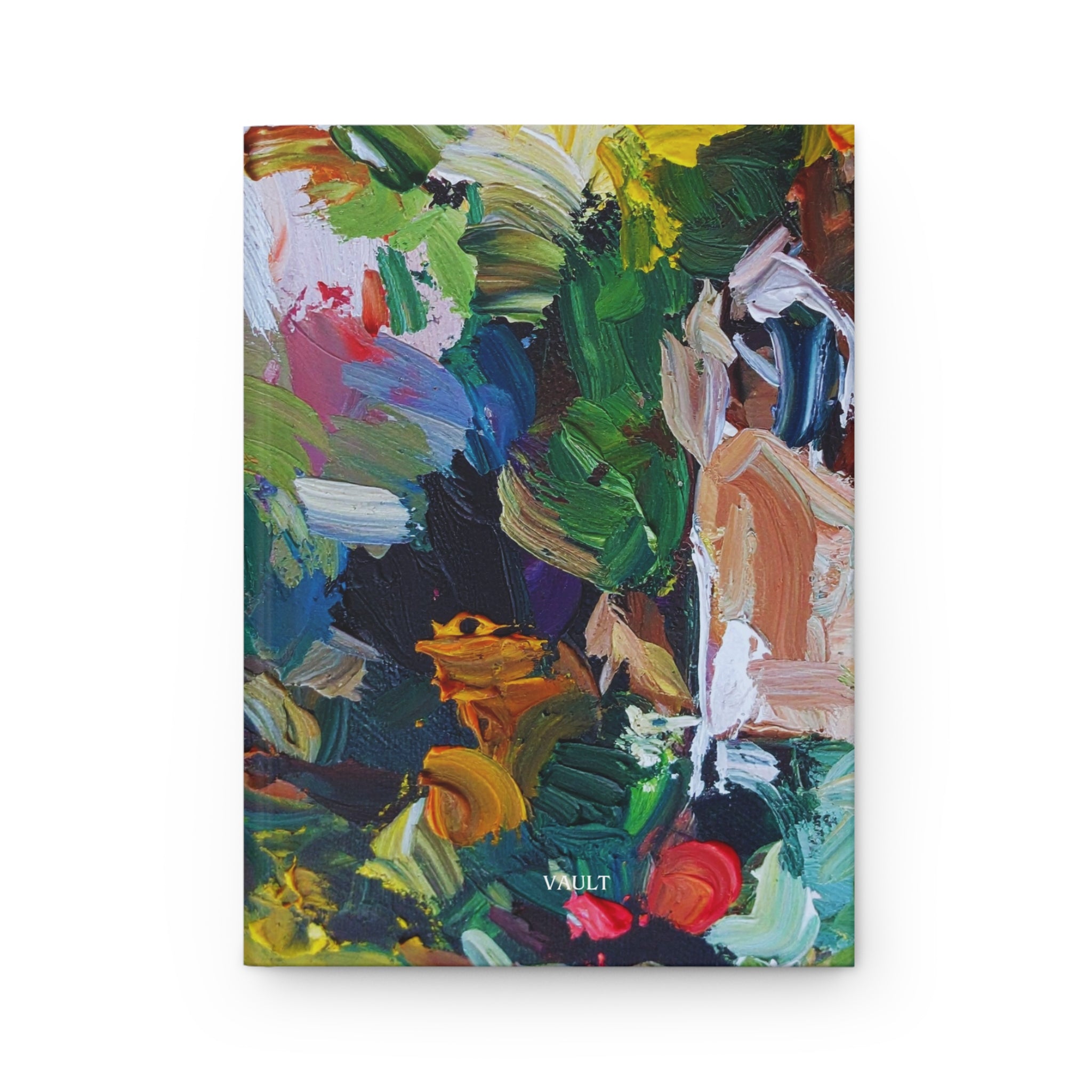 Hardcover Journal — Abstract Oil Paint Brushstroke Notebook (Matte)