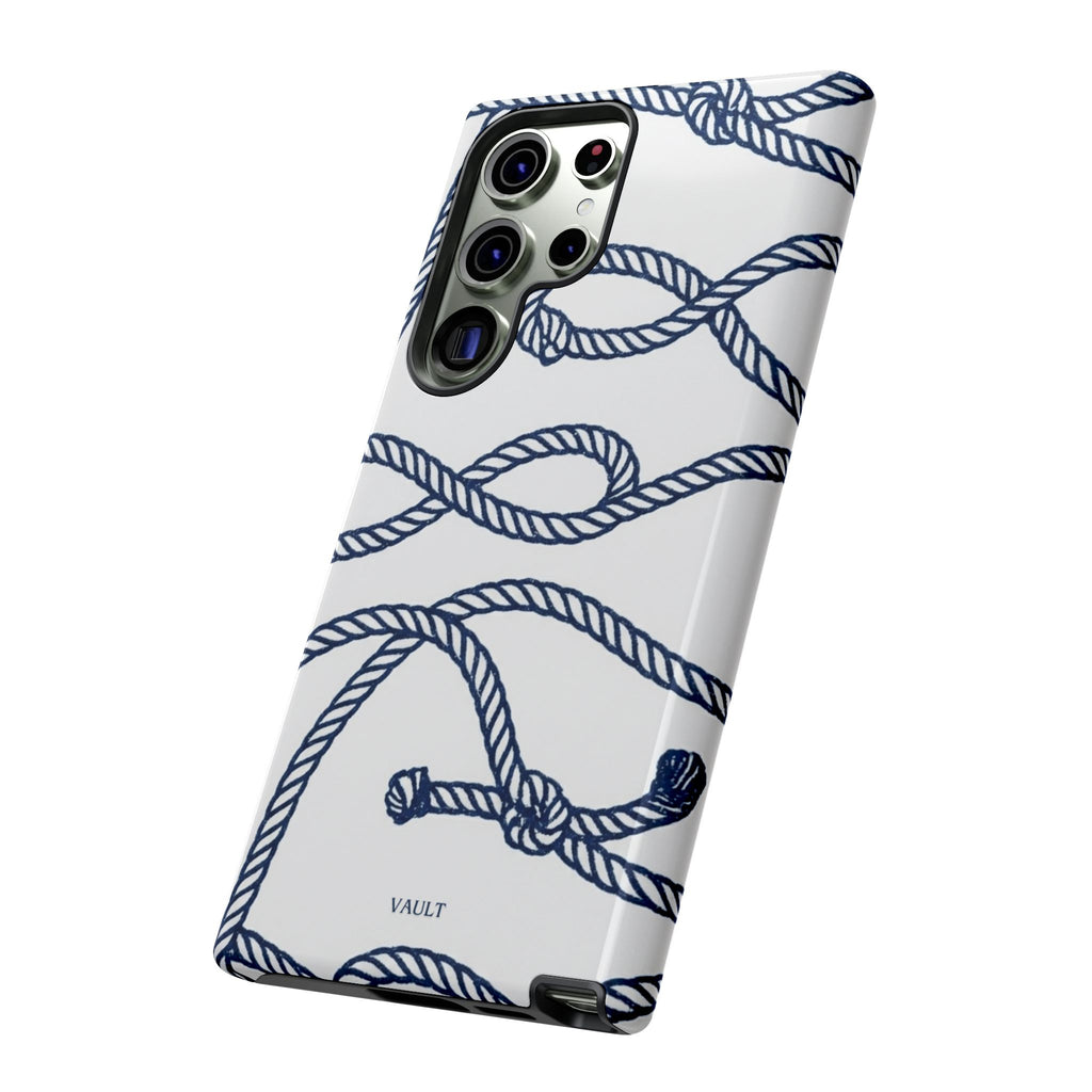 Nautical Rope Tough Case — Protective Phone Cover with Navy Knot Design