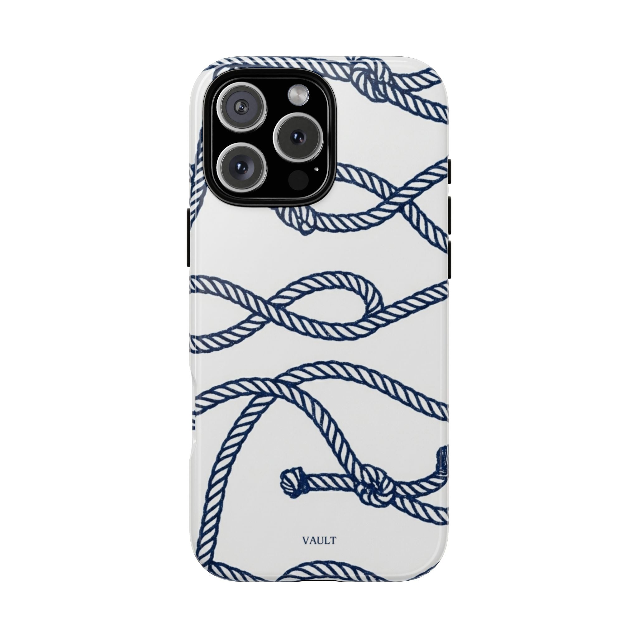 Nautical Rope Tough Case — Protective Phone Cover with Navy Knot Design