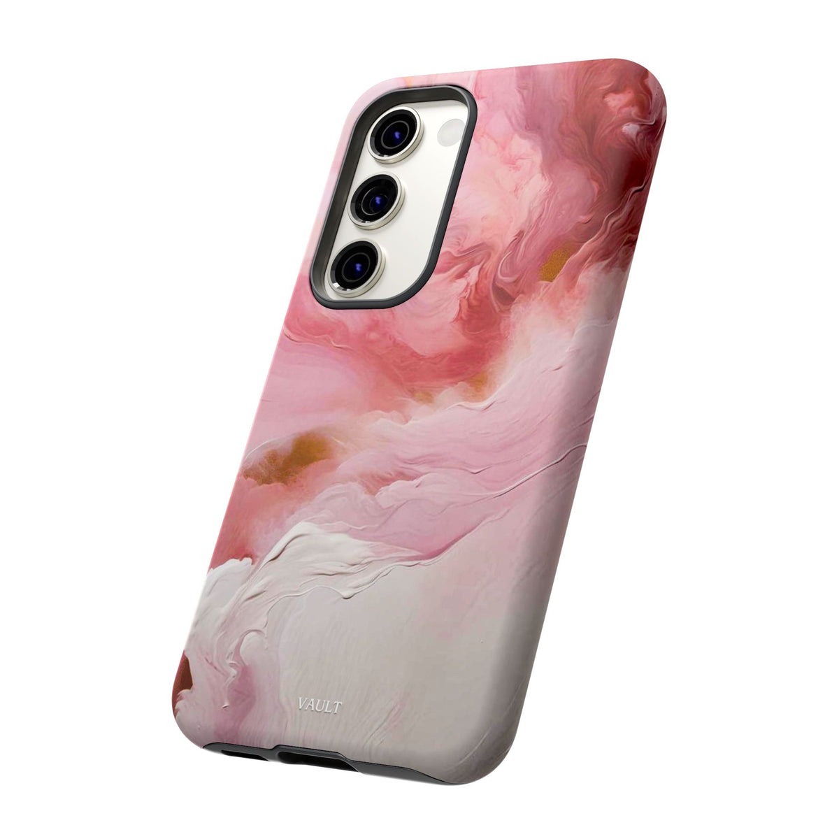 Pink Marble Tough Phone Case — Protective Artistic Phone Cover