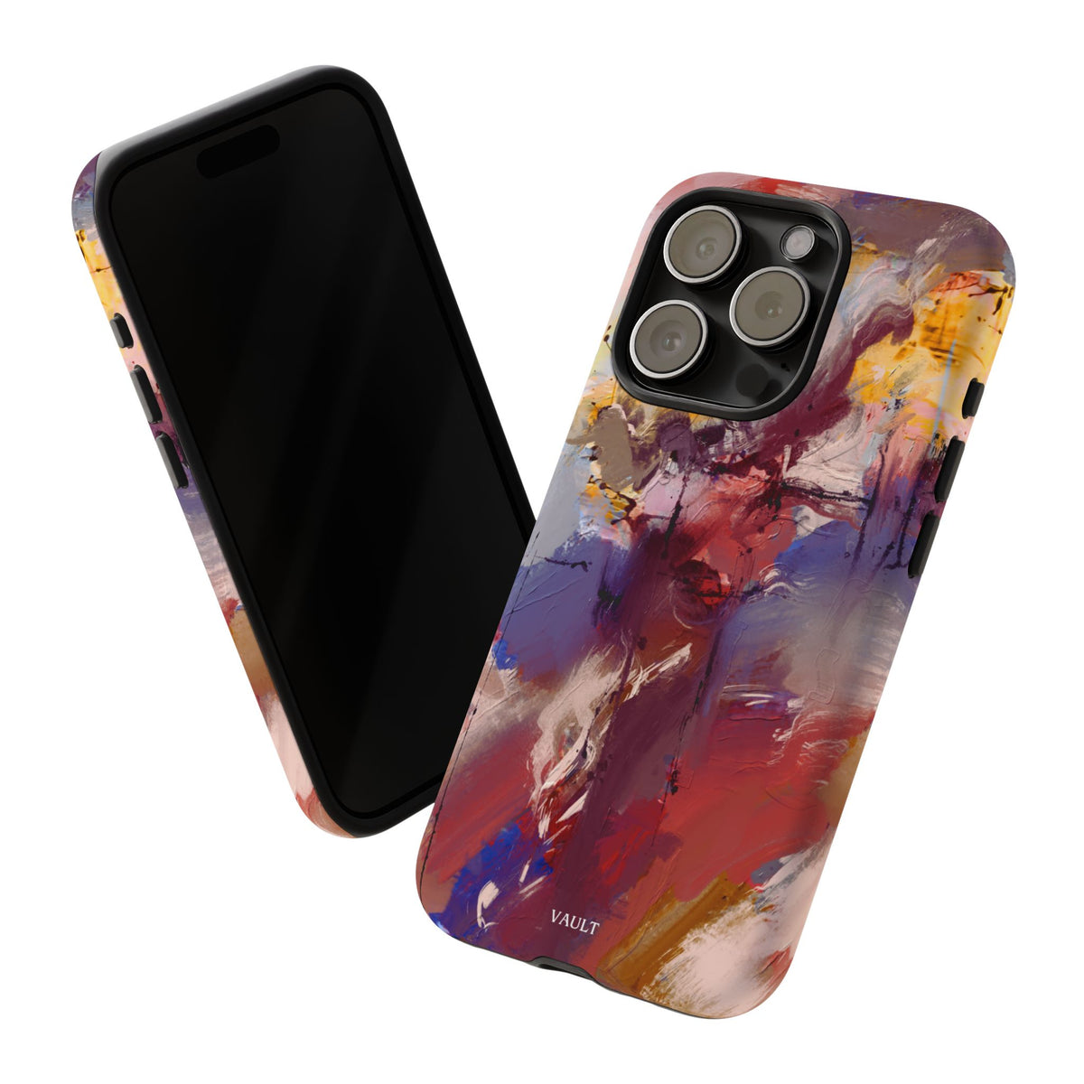 Abstract Brushstroke Tough Phone Case — Colorful Protective iPhone Cover