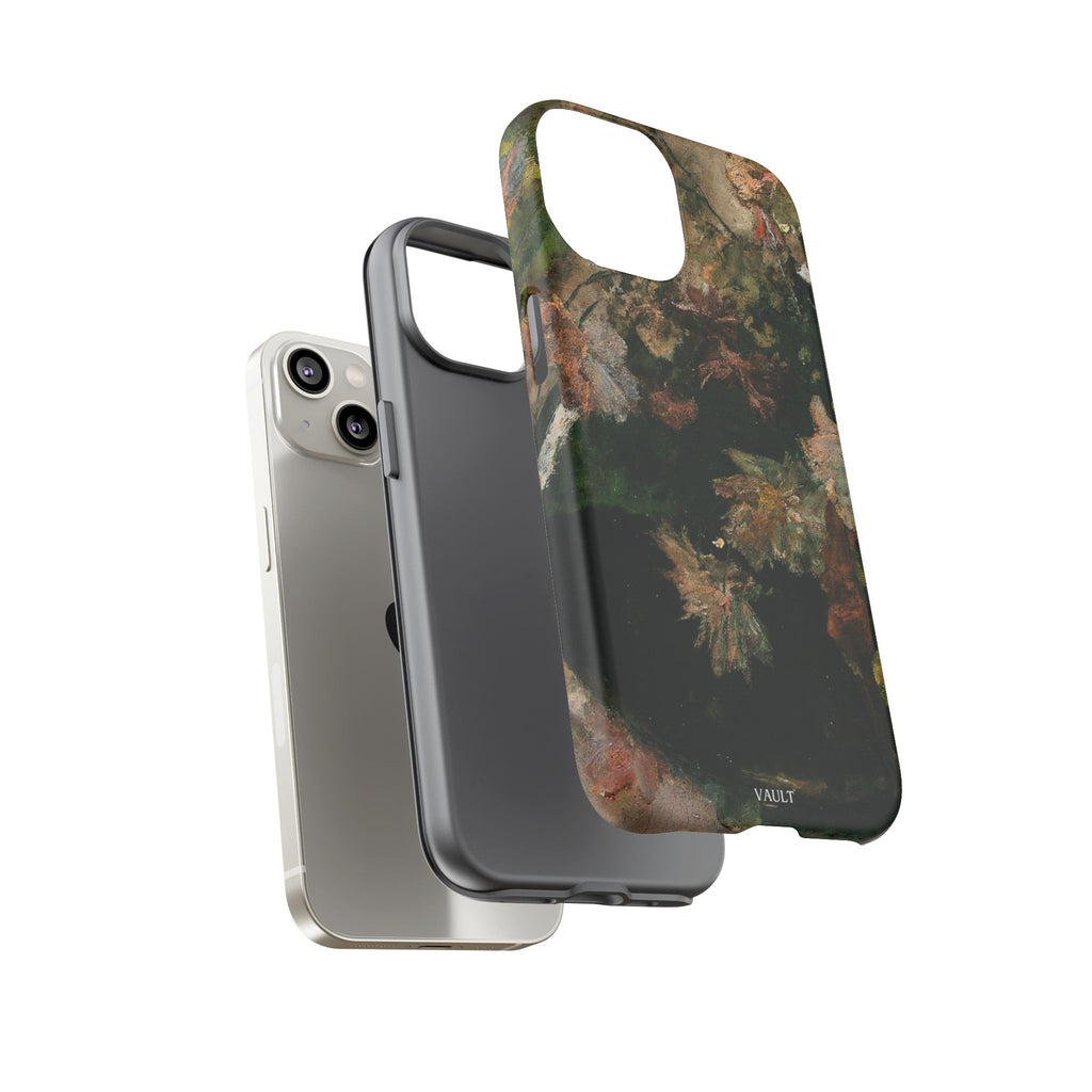 Floral Painterly Tough Phone Case — Vintage Autumn Leaves Phone Cover