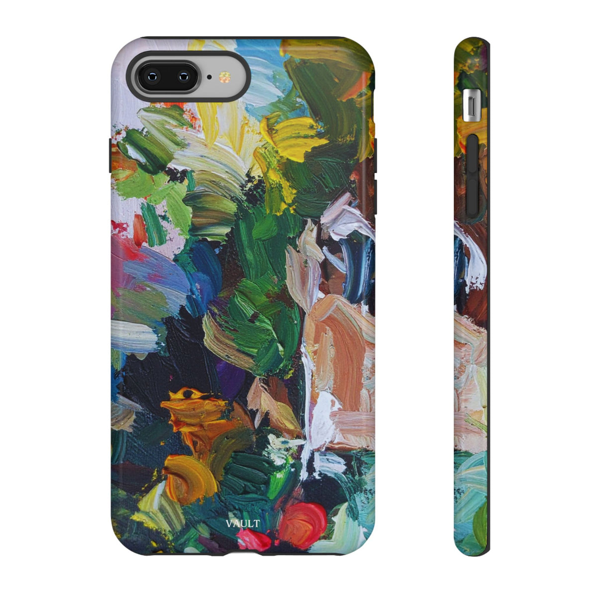 Abstract Paint Brushstroke Phone Case — Colorful Artistic Tough Case