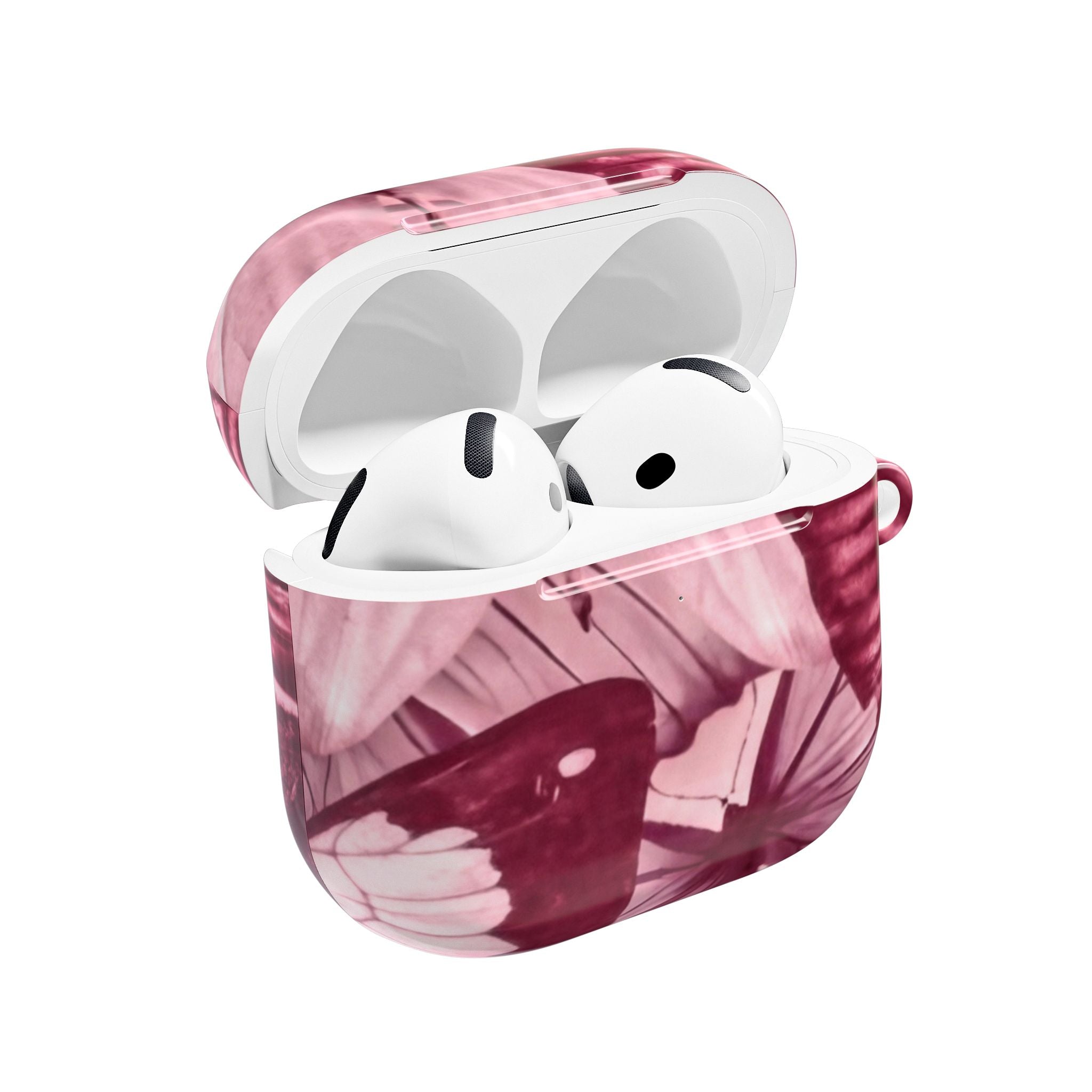 Floral Parasol AirPod Case — Vintage Pink Umbrella Design