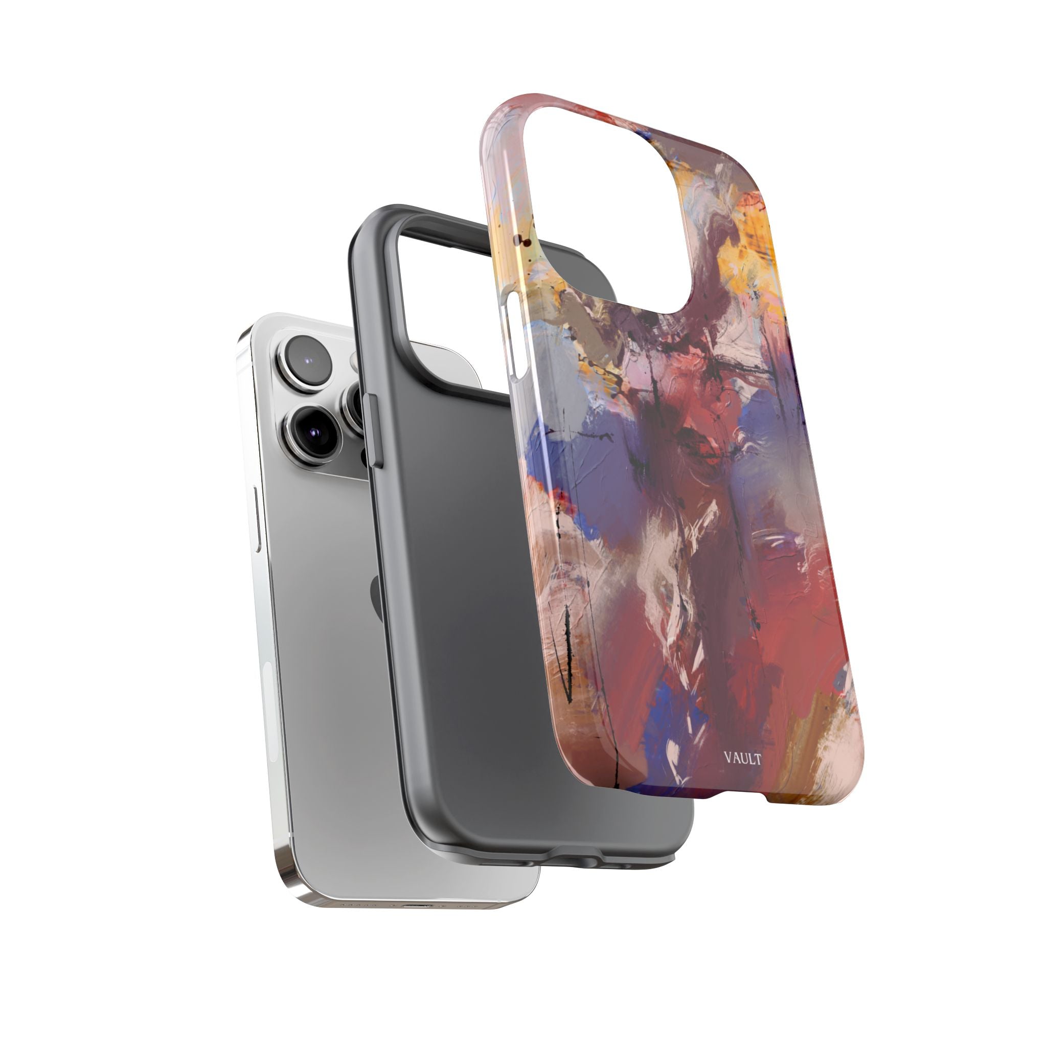 Abstract Brushstroke Tough Phone Case — Colorful Protective iPhone Cover