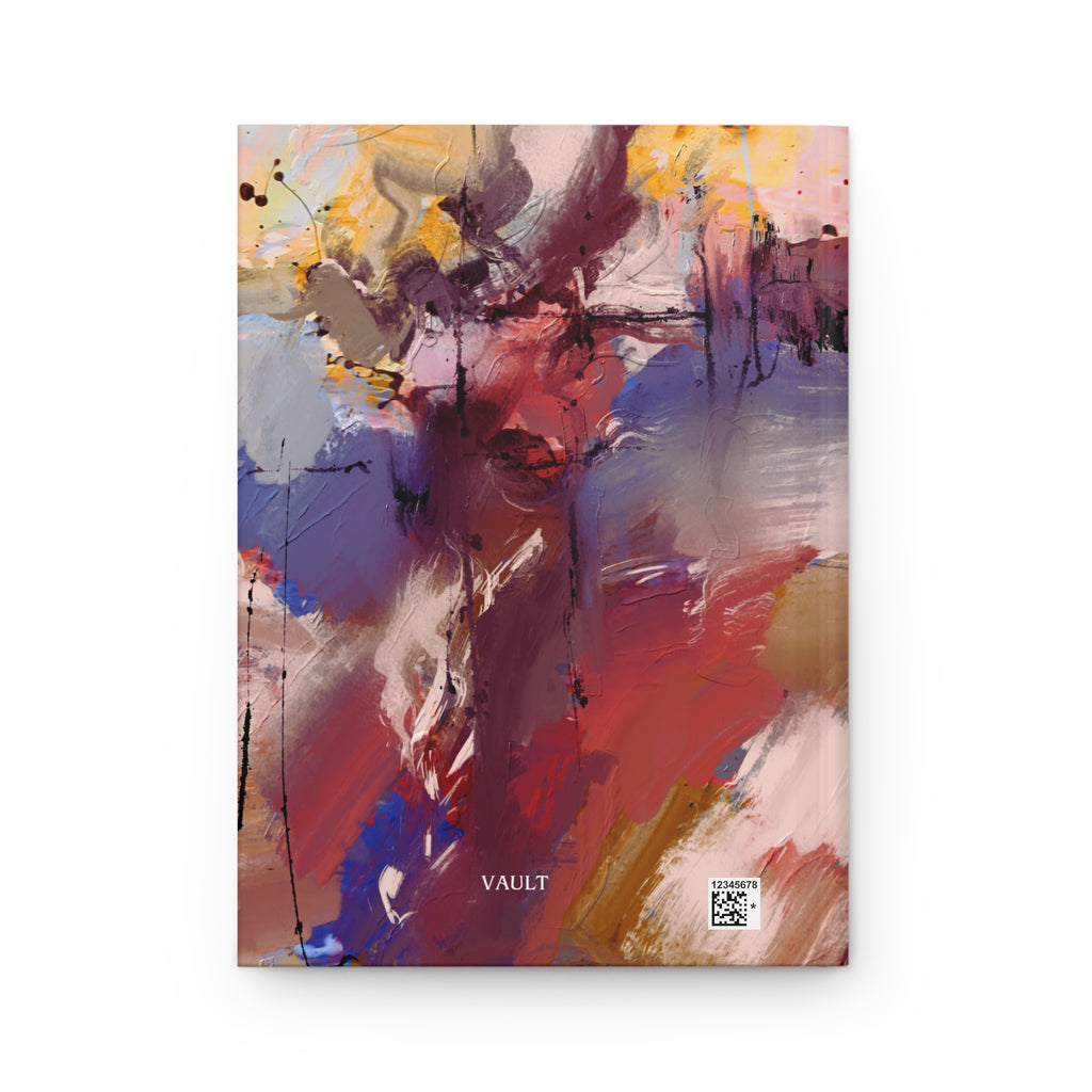 Abstract Color Burst Hardcover Journal — VAULT Matte Notebook for Artists & Creatives