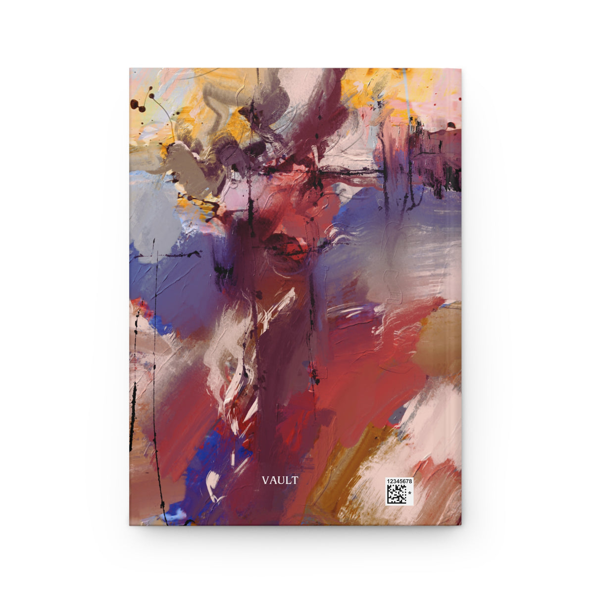 Abstract Color Burst Hardcover Journal — VAULT Matte Notebook for Artists & Creatives