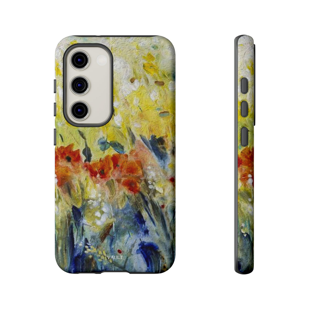 Floral Watercolor Phone Case — Yellow Garden Tough Cases