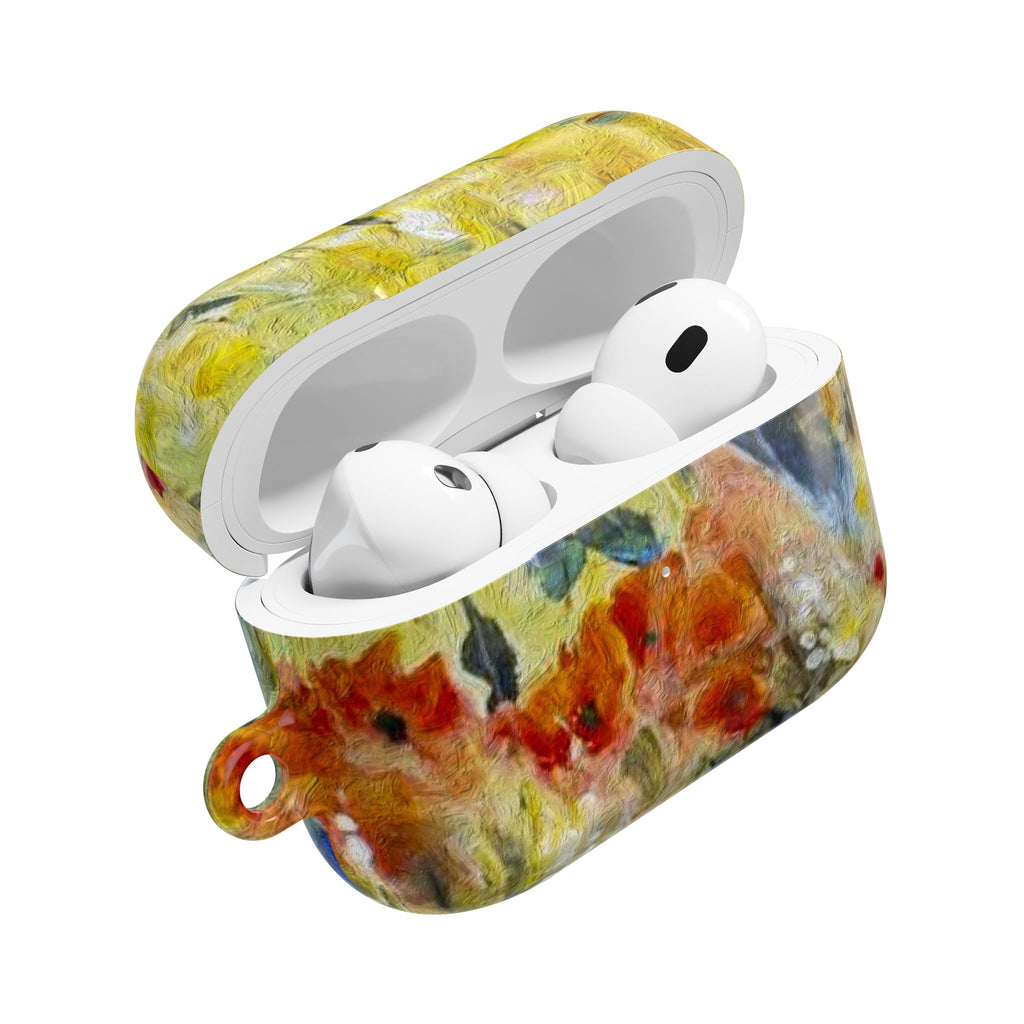 Floral Watercolor AirPod Case — Abstract Garden Protective Cover