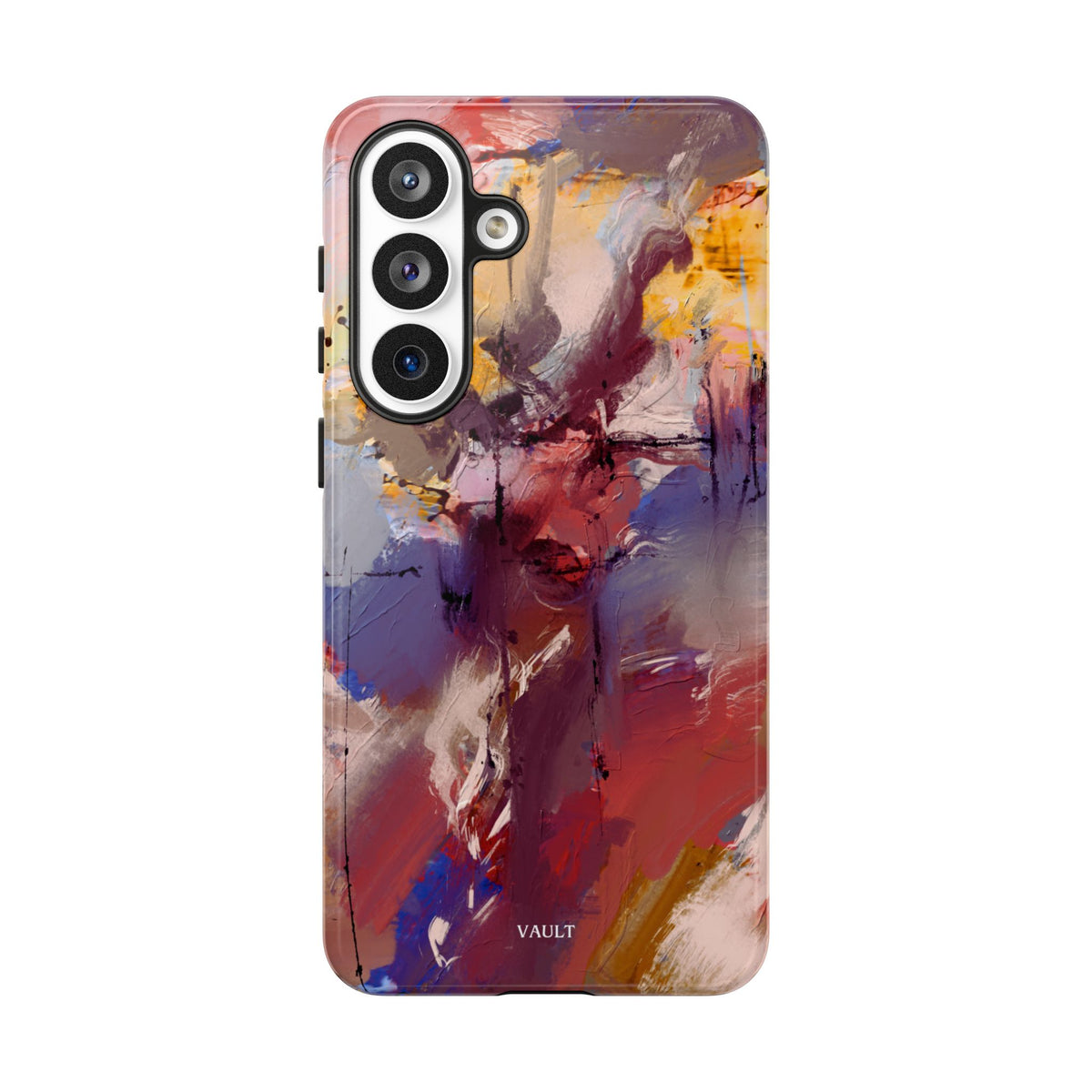 Abstract Brushstroke Tough Phone Case — Colorful Protective iPhone Cover