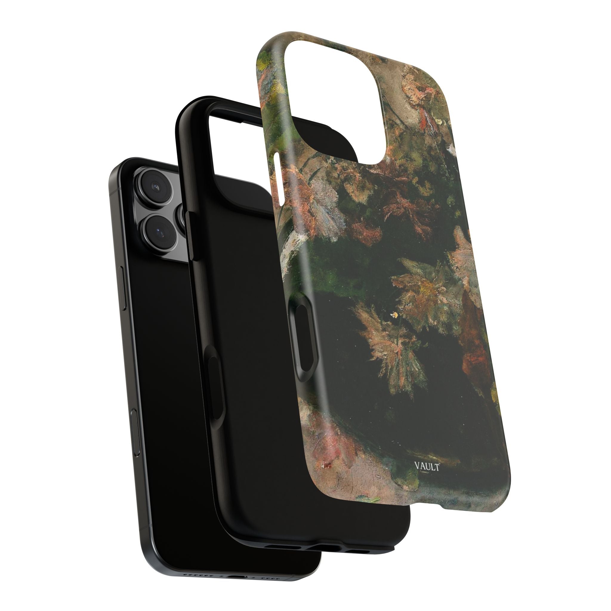 Floral Painterly Tough Phone Case — Vintage Autumn Leaves Phone Cover