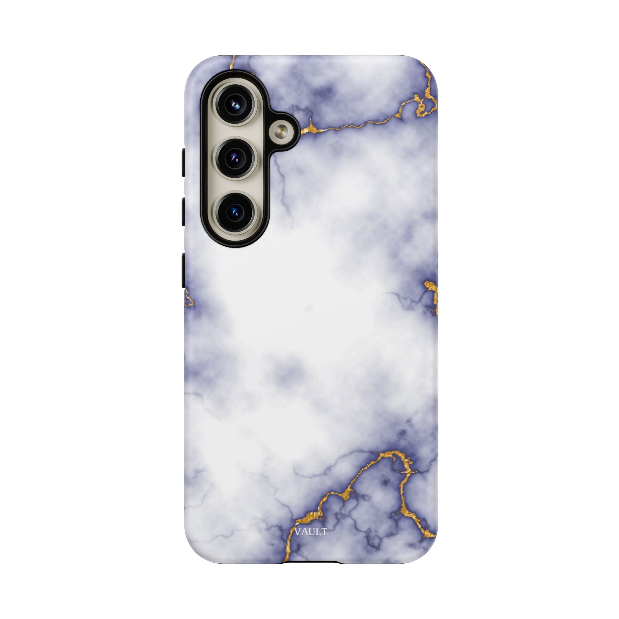 Purple Marble Tough Phone Case with Gold Veins