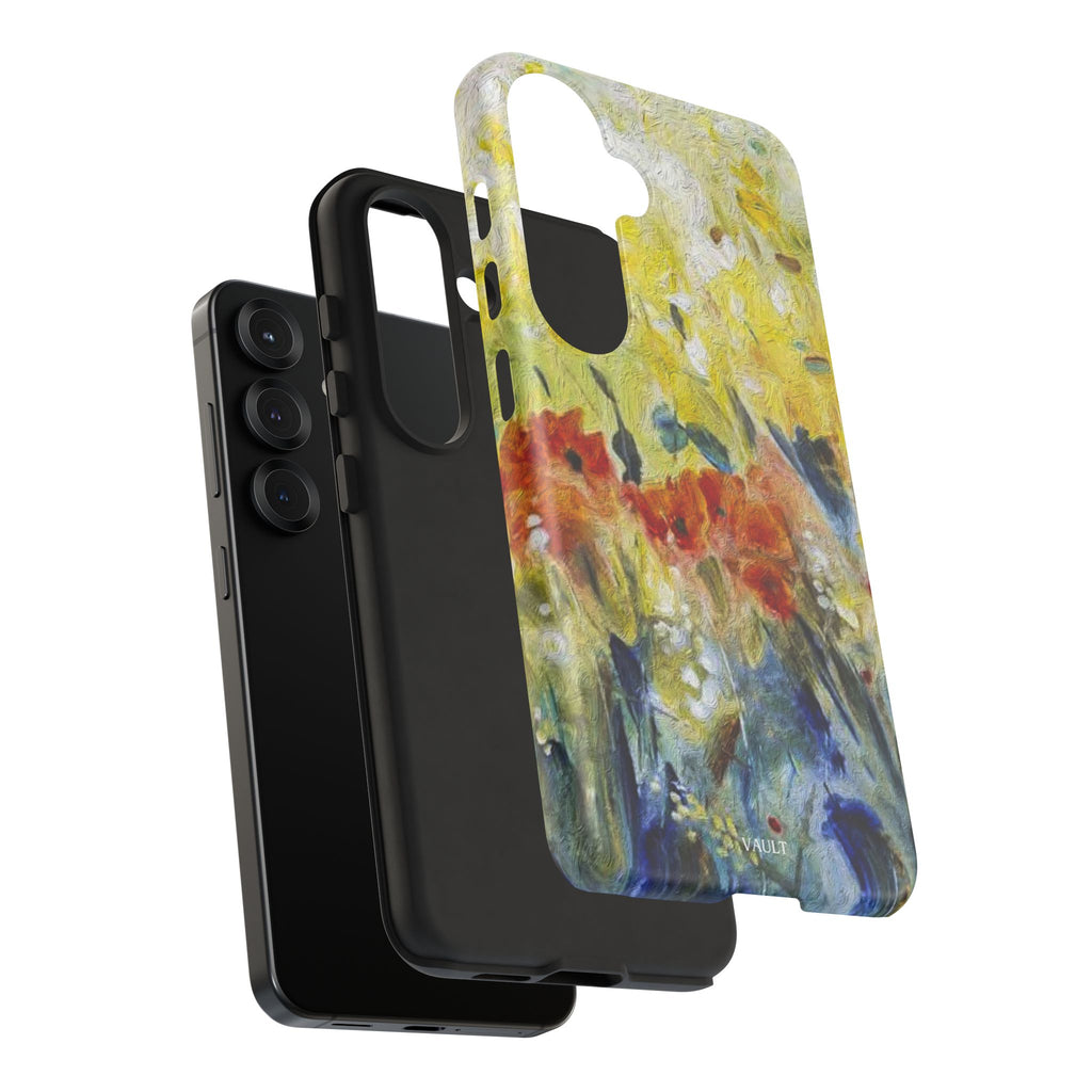Floral Watercolor Phone Case — Yellow Garden Tough Cases