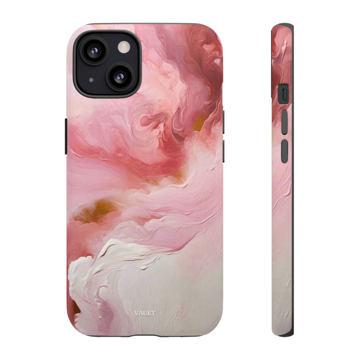 Pink Marble Tough Phone Case — Protective Artistic Phone Cover