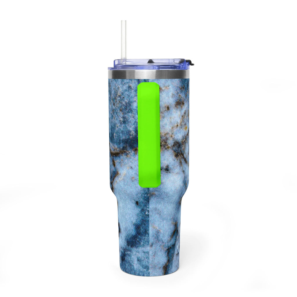 40oz Blue Marble Vacuum Tumbler