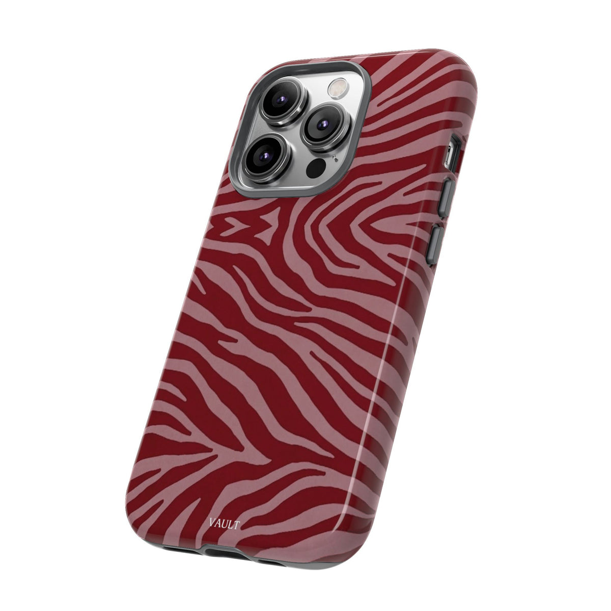 Red Zebra Print Tough Phone Case
