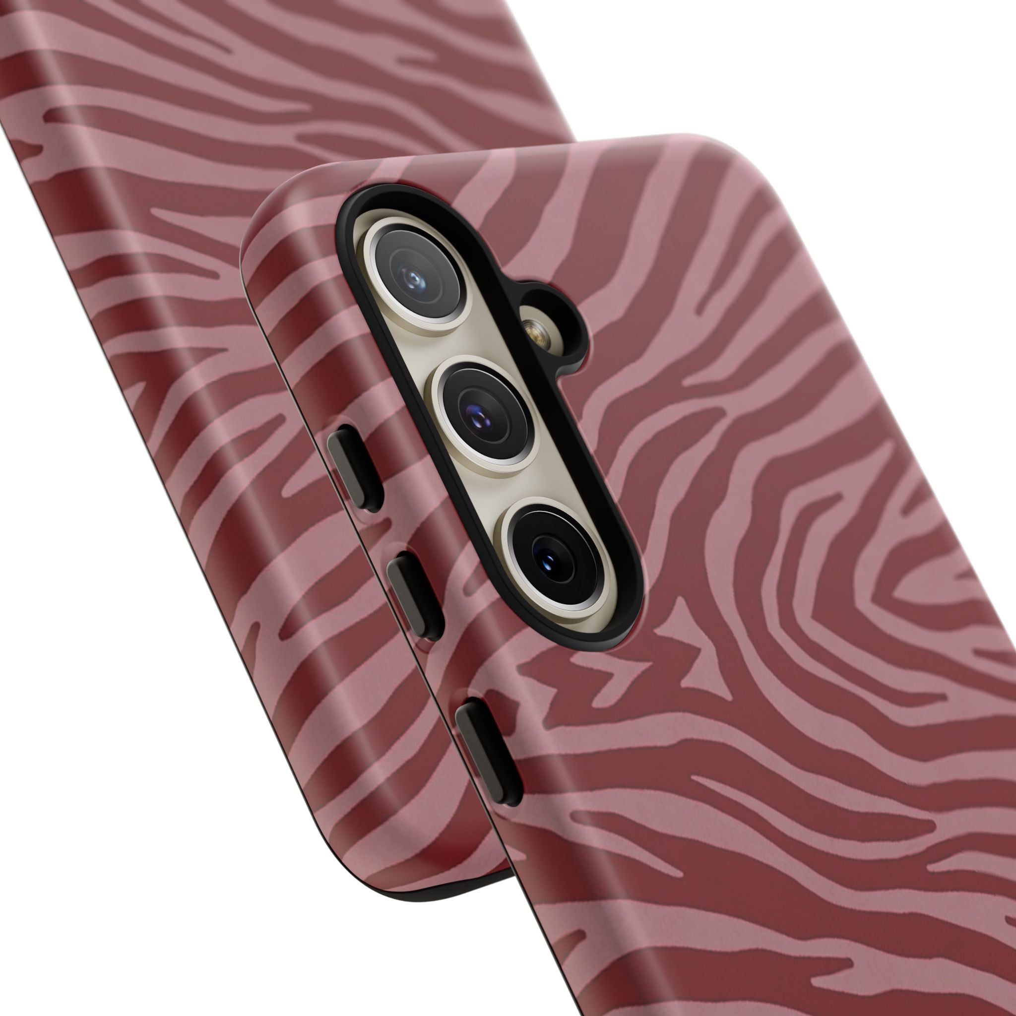 Red Zebra Print Tough Phone Case