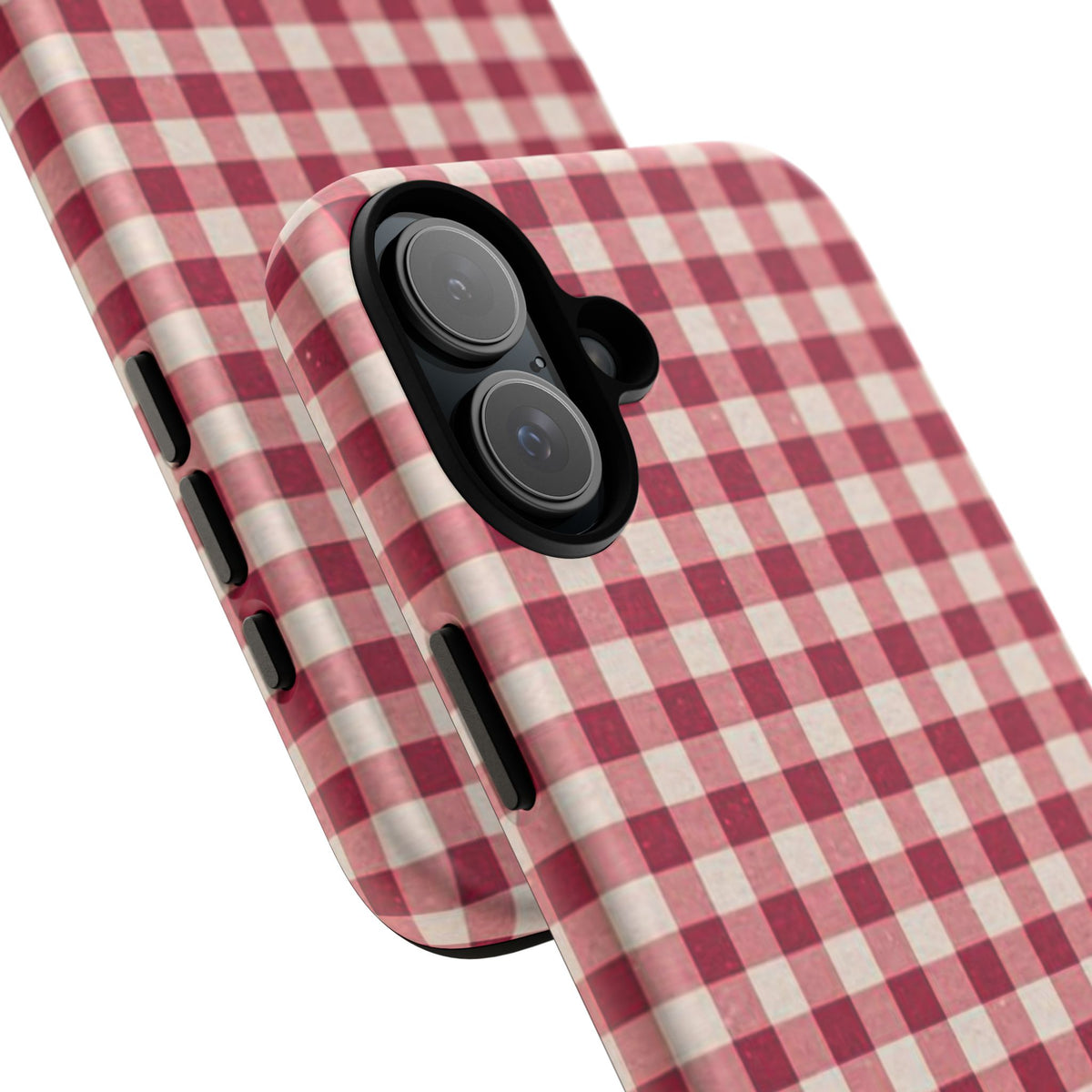 Gingham Phone Case — Red Plaid Tough Case