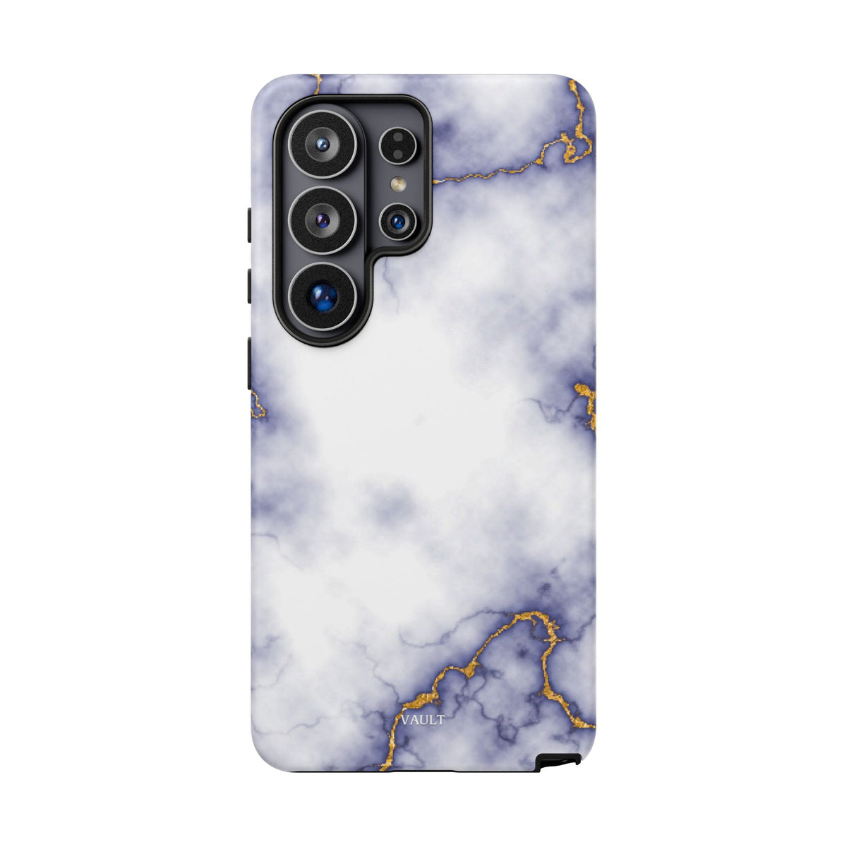 Purple Marble Tough Phone Case with Gold Veins