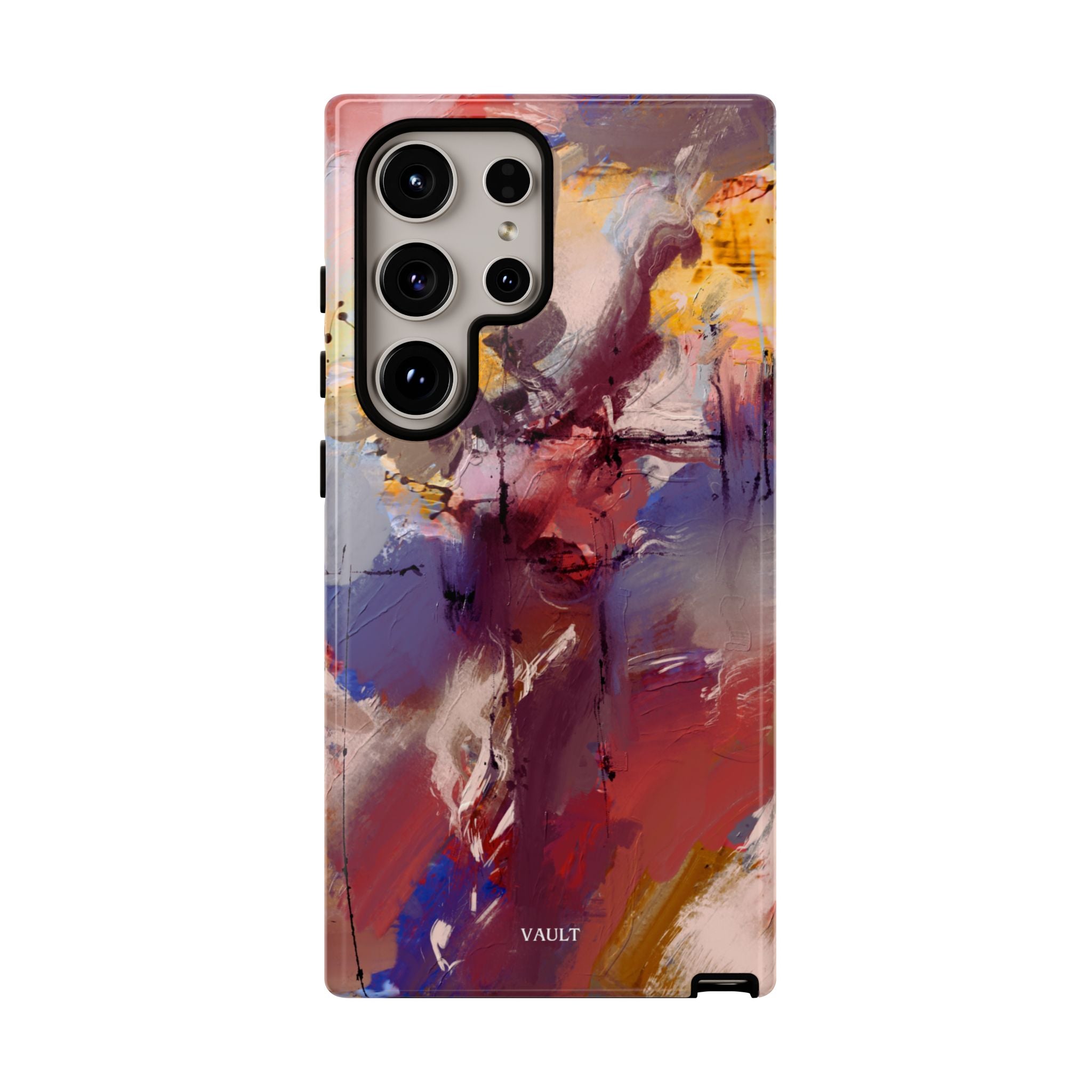 Abstract Brushstroke Tough Phone Case — Colorful Protective iPhone Cover