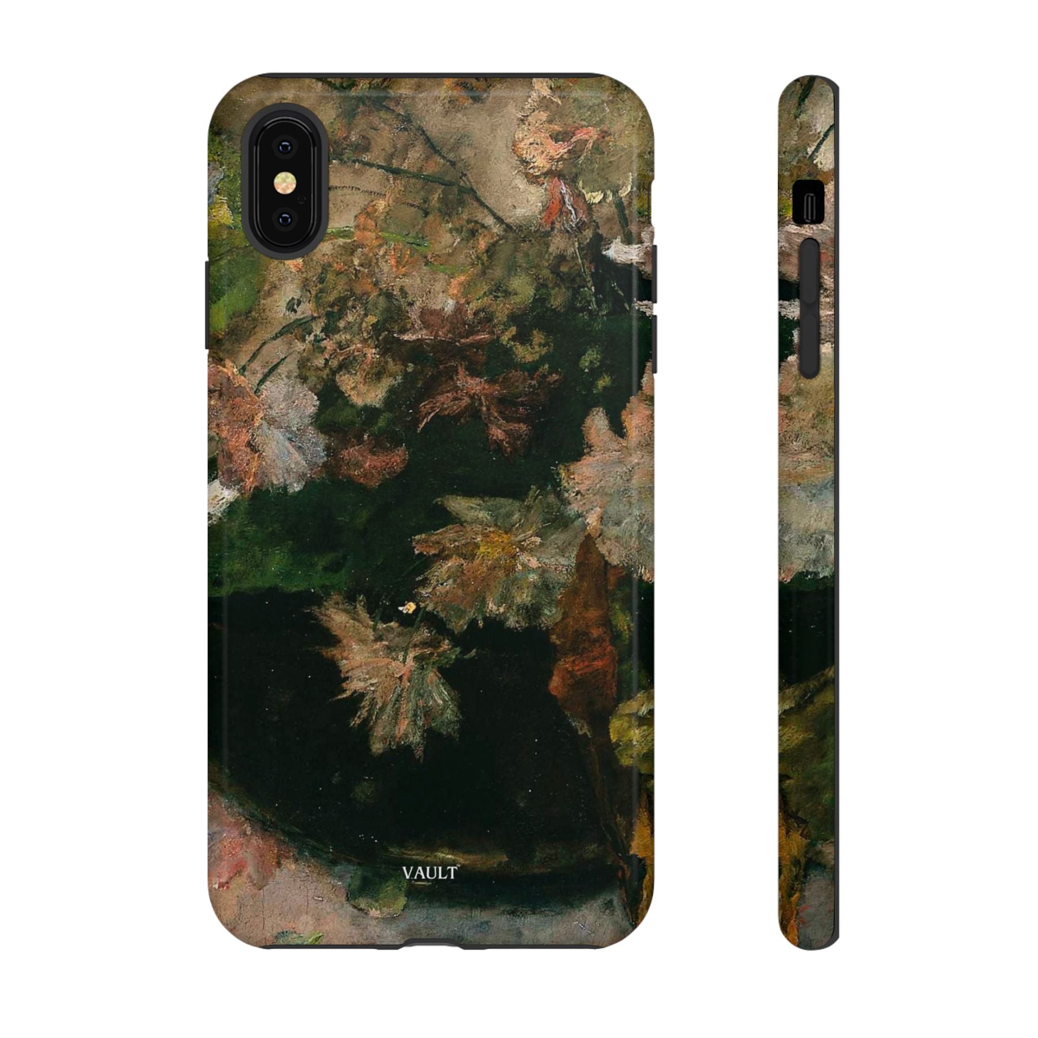 Floral Painterly Tough Phone Case — Vintage Autumn Leaves Phone Cover