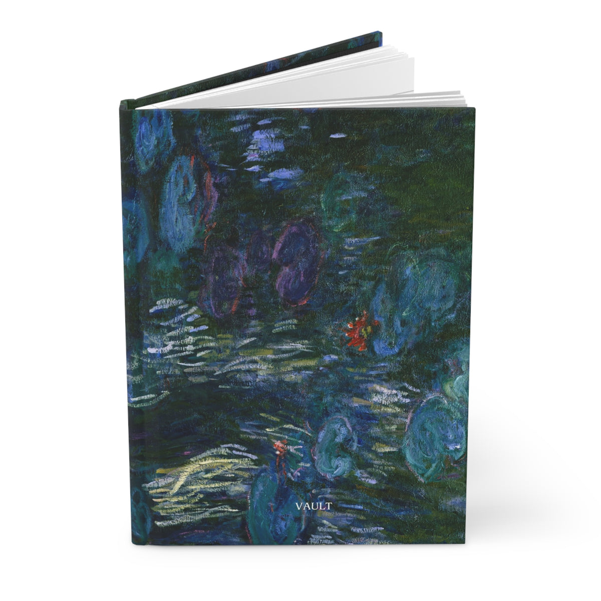 Hardcover Journal — Monet Water Lilies Art Notebook