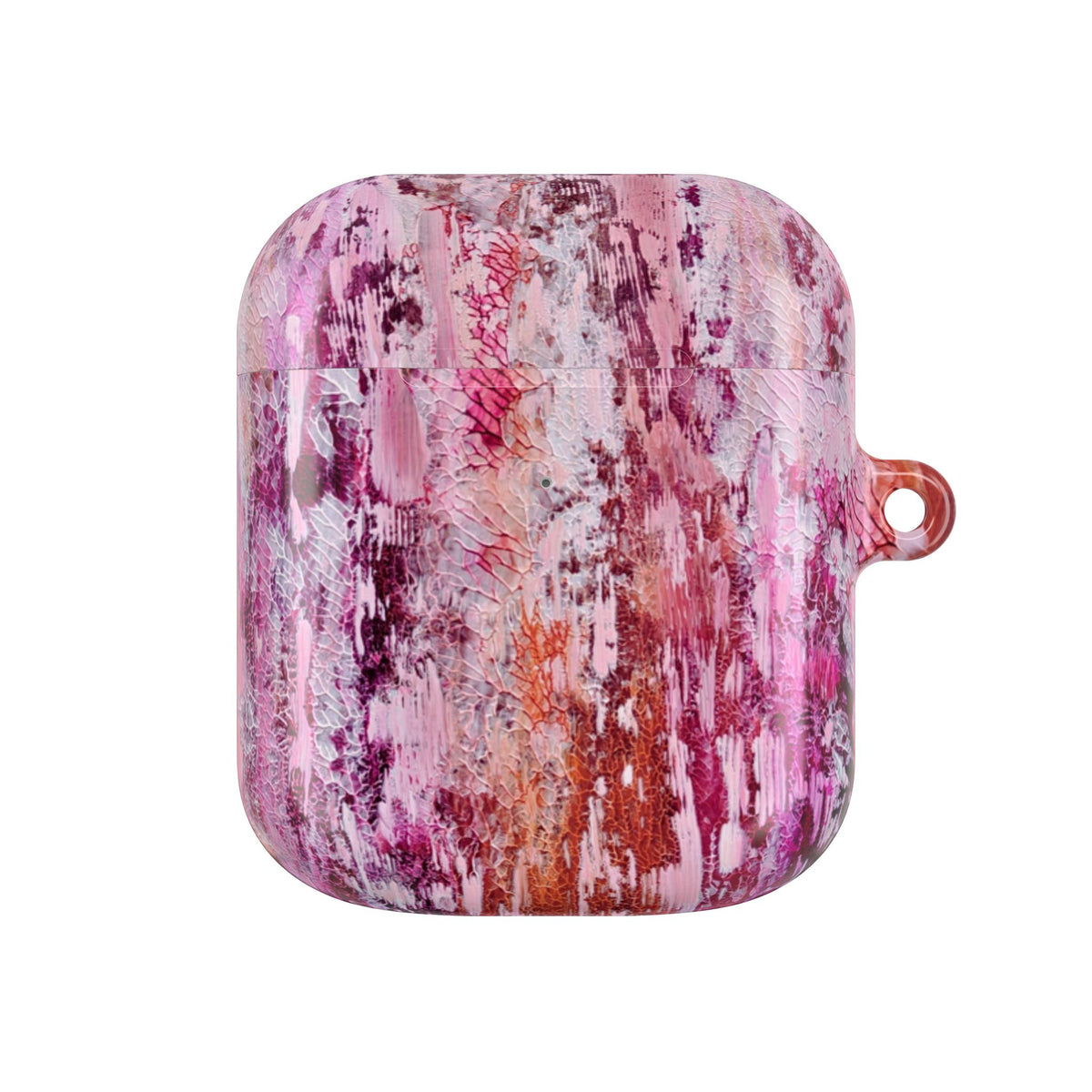 Abstract Pink Marble AirPod Case – Protective Artistic Earbud Cover