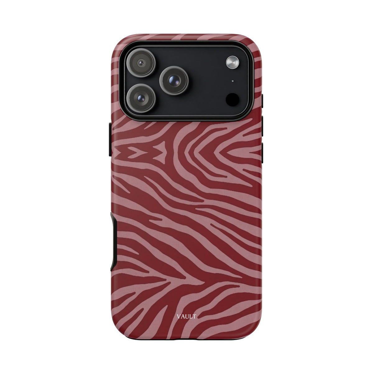 Red Zebra Print Tough Phone Case