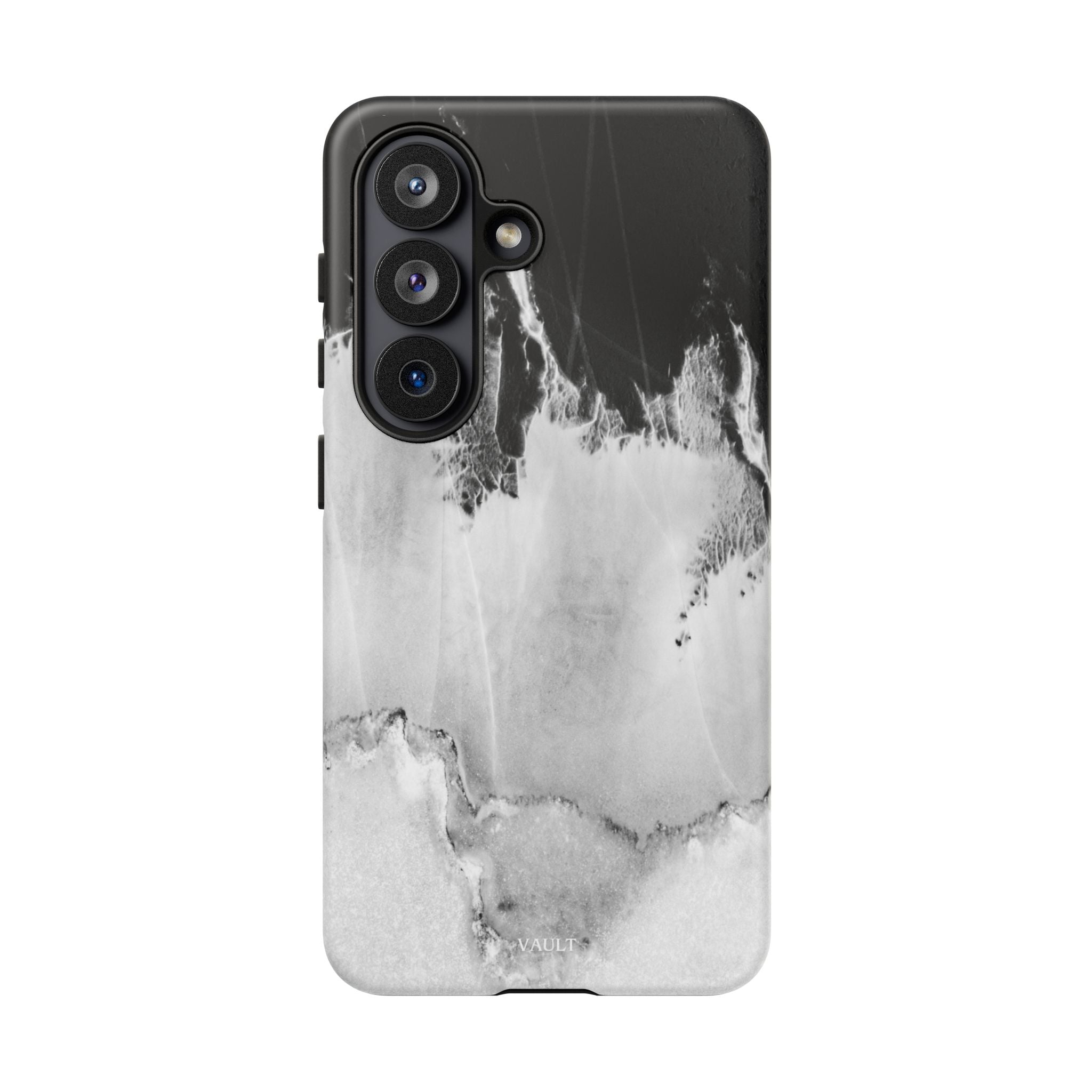 Marble Ink Tough Case — Black & White Abstract Phone Cover