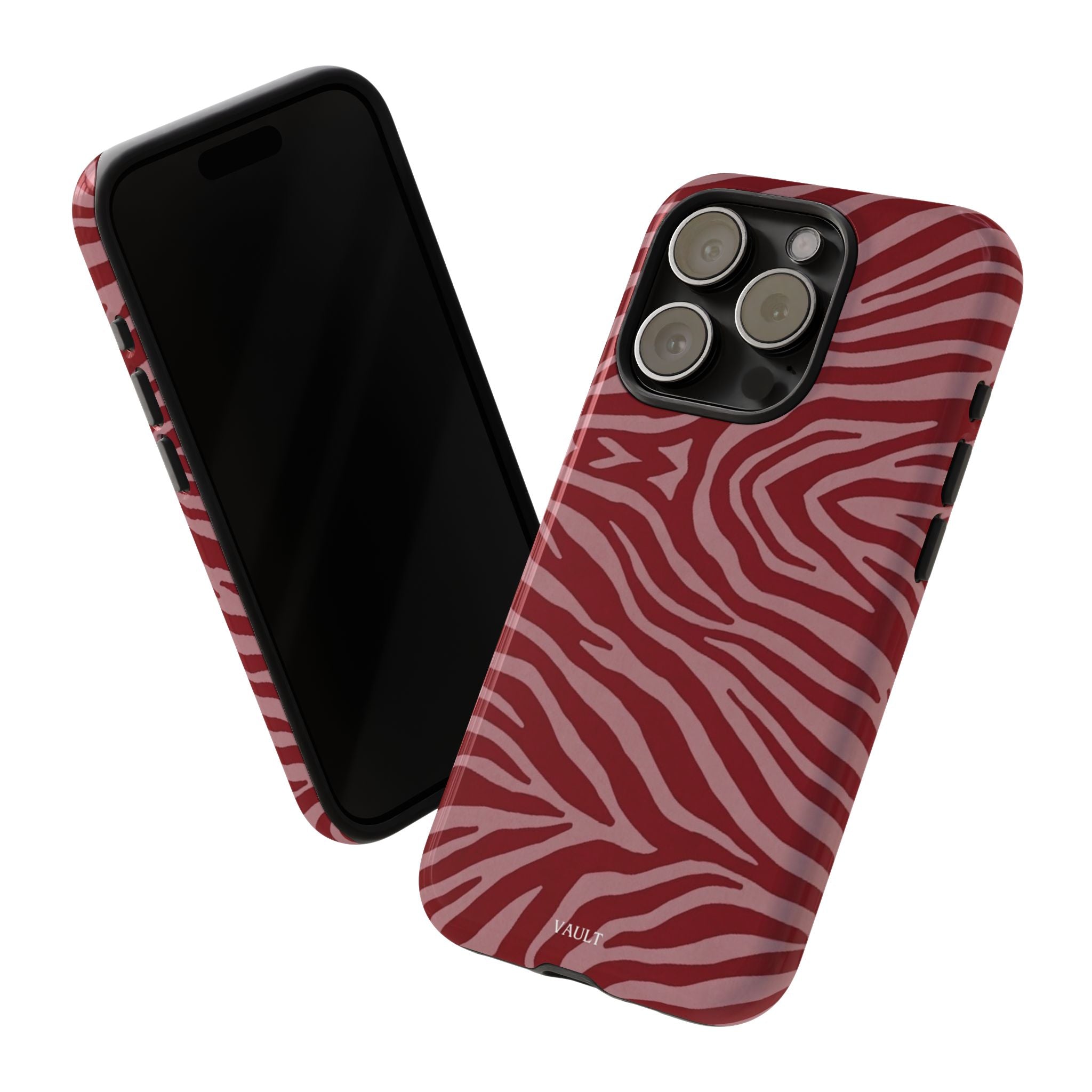 Red Zebra Print Tough Phone Case