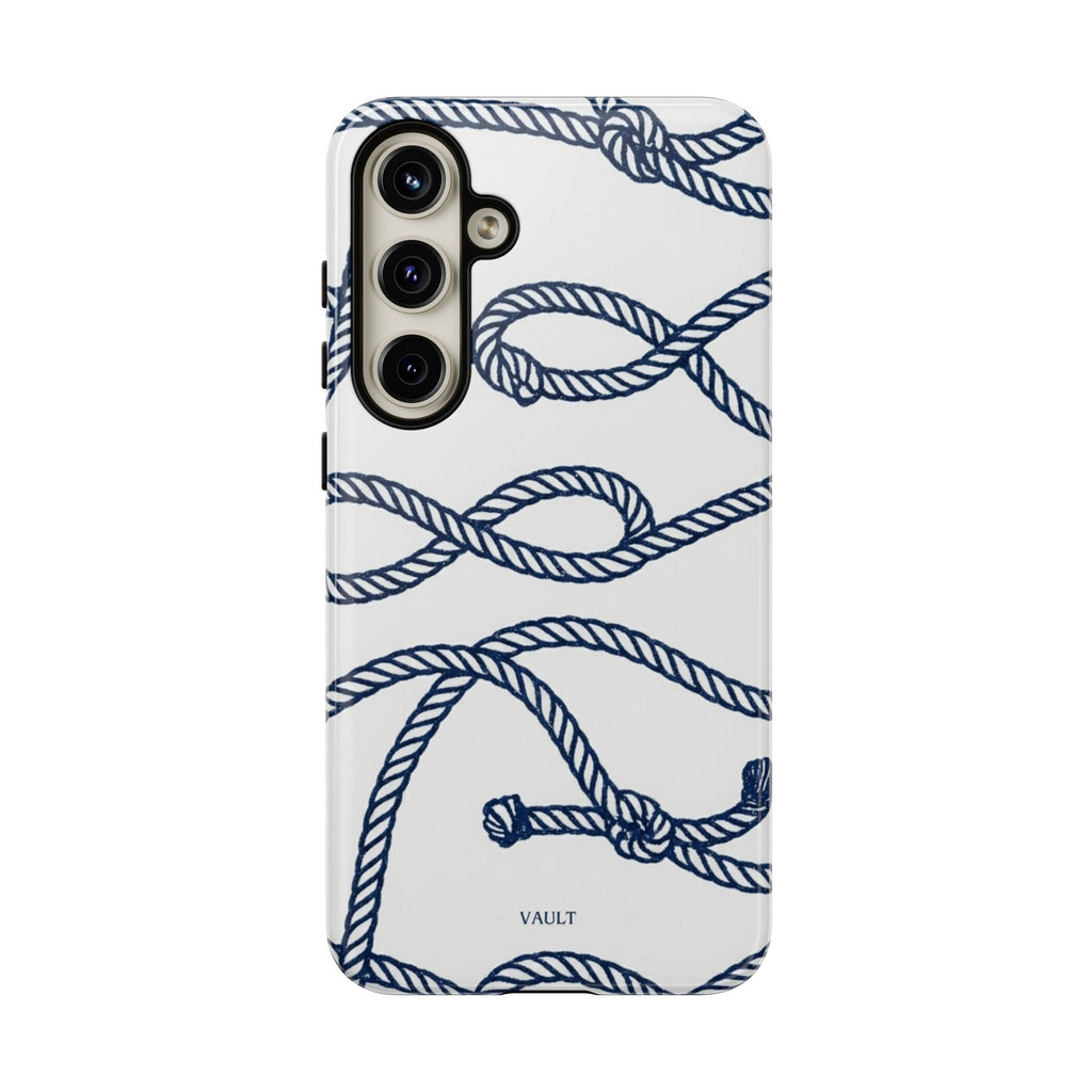 Nautical Rope Tough Case — Protective Phone Cover with Navy Knot Design