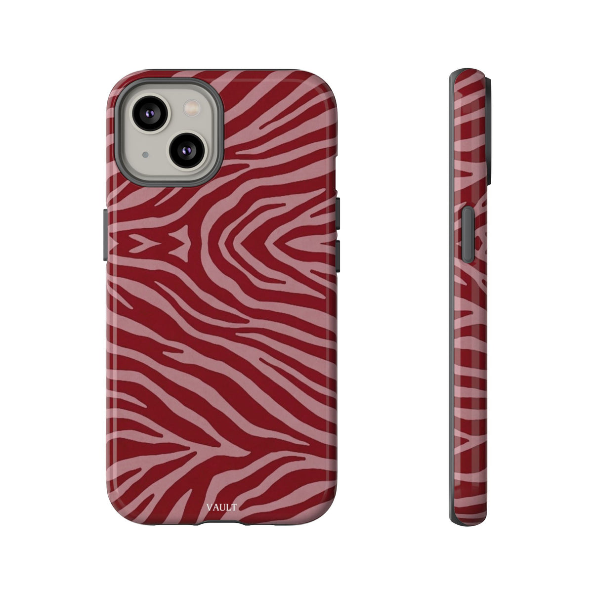 Red Zebra Print Tough Phone Case