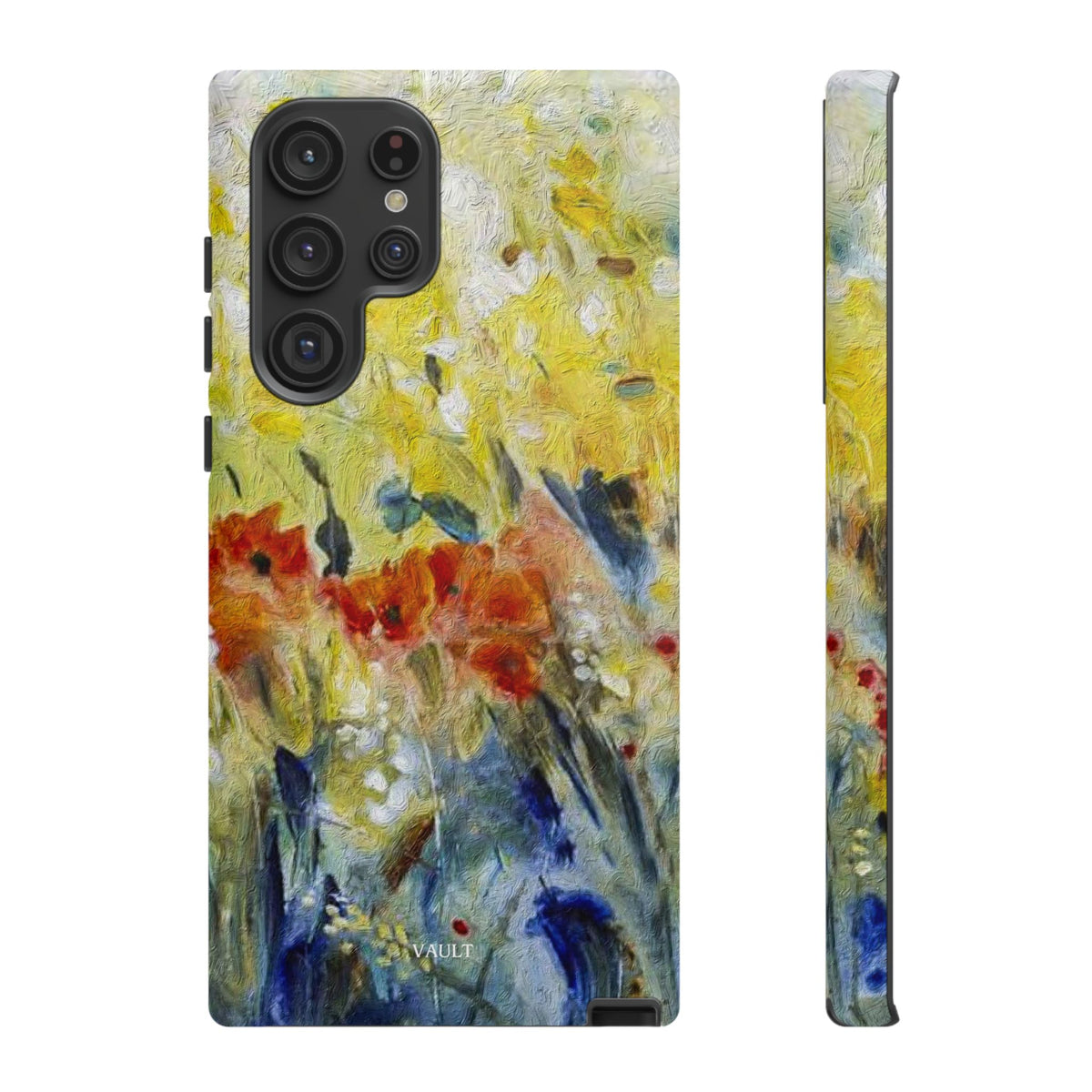 Floral Watercolor Phone Case — Yellow Garden Tough Cases