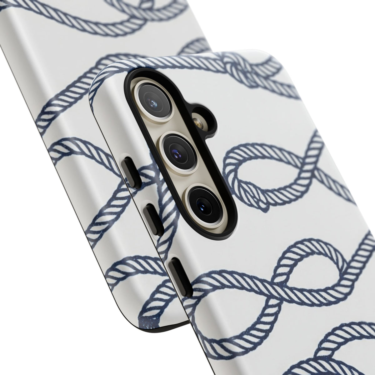 Nautical Rope Tough Case — Protective Phone Cover with Navy Knot Design
