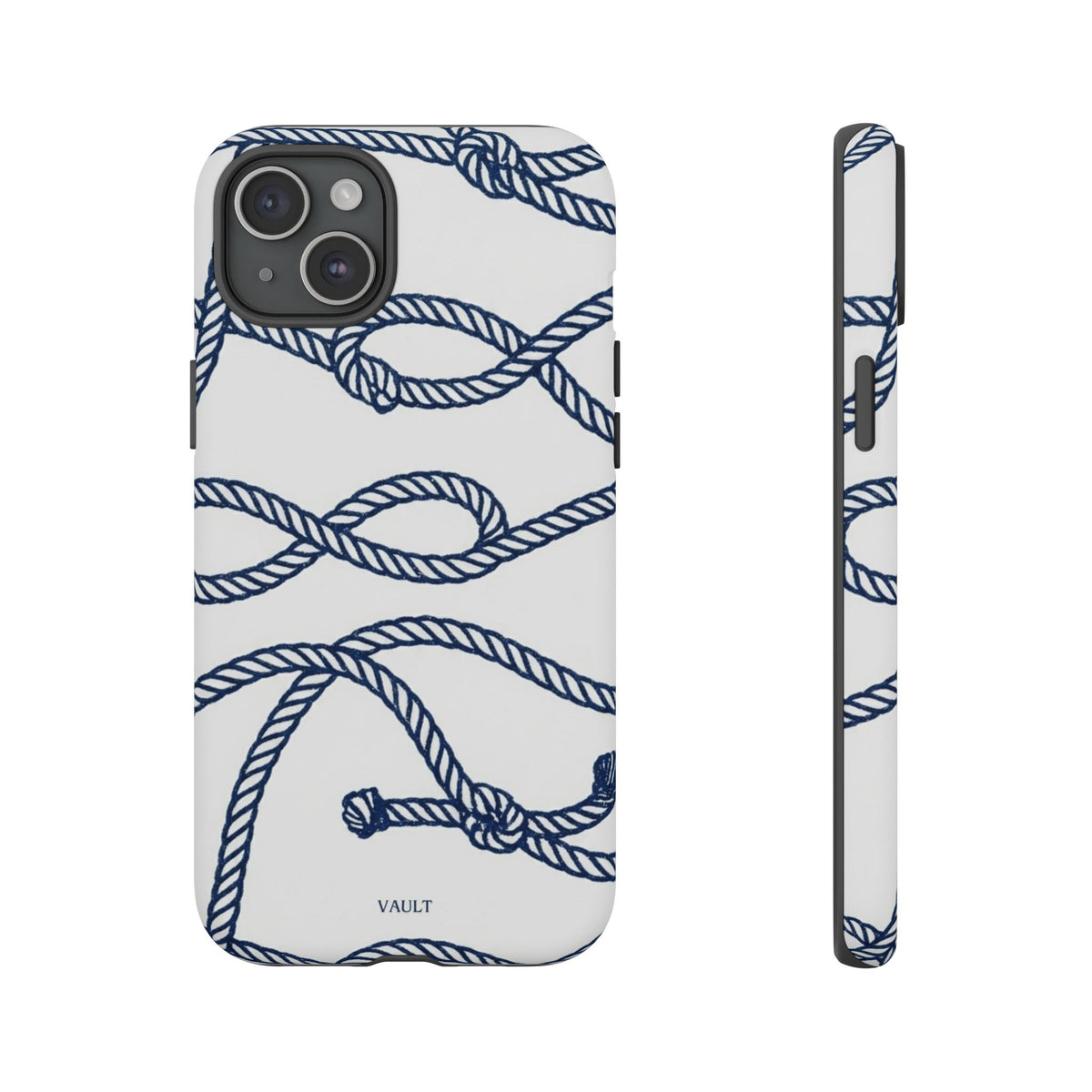 Nautical Rope Tough Case — Protective Phone Cover with Navy Knot Design