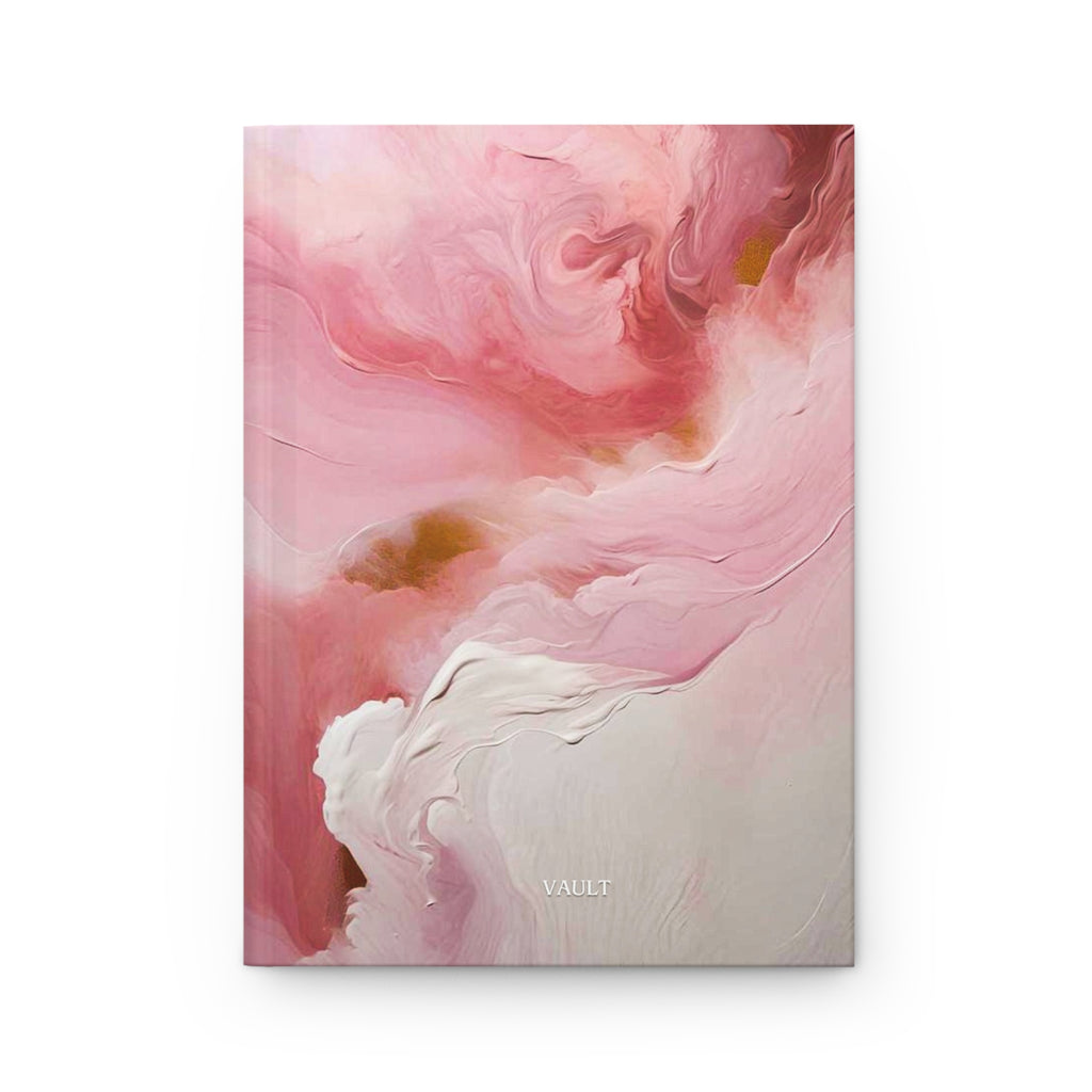 Pink Marble Hardcover Journal — Abstract Floral Notebook for Writing, Planning & Gifts